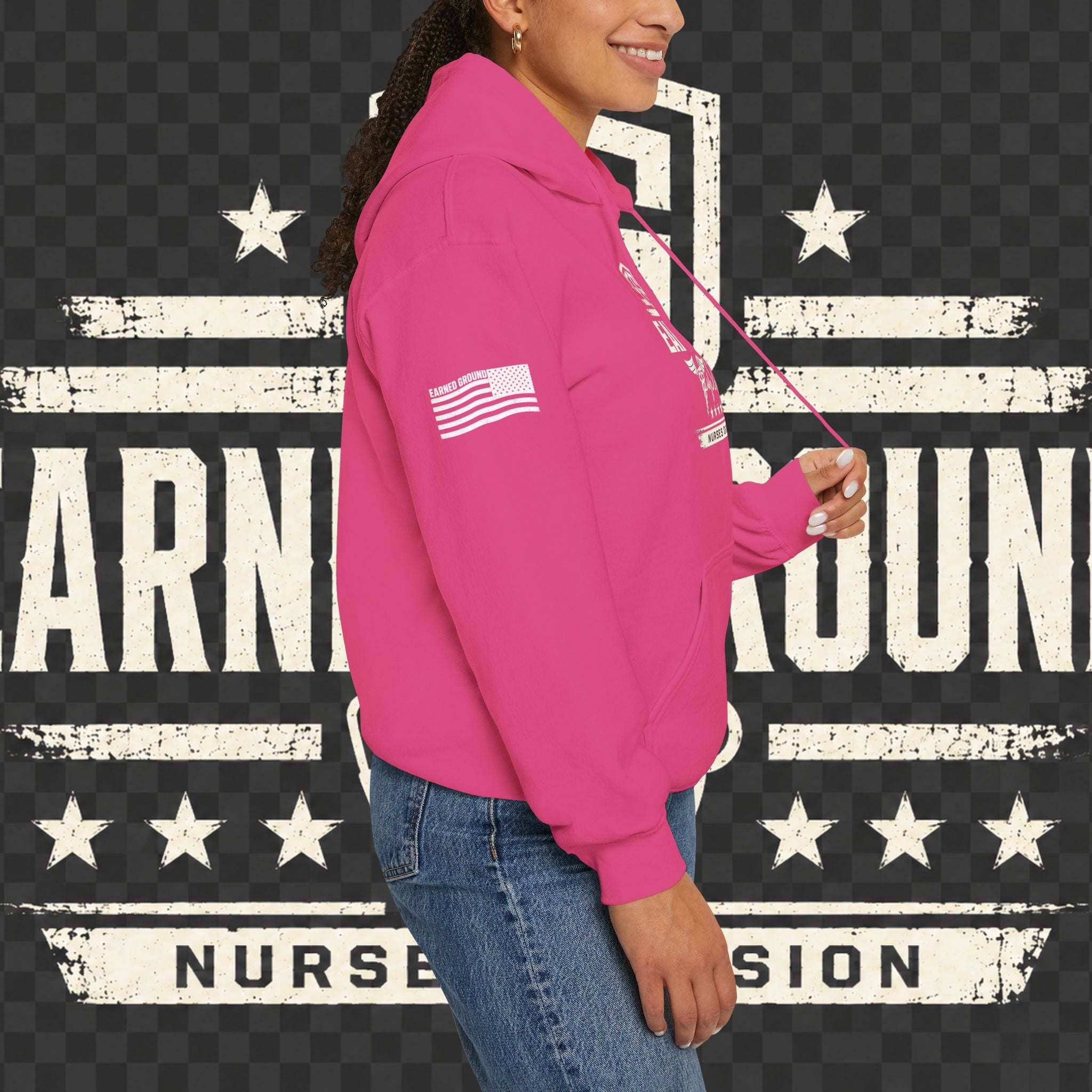 Earned Ground Nurses Division Hoodie — Nurse Tribute Pullover
