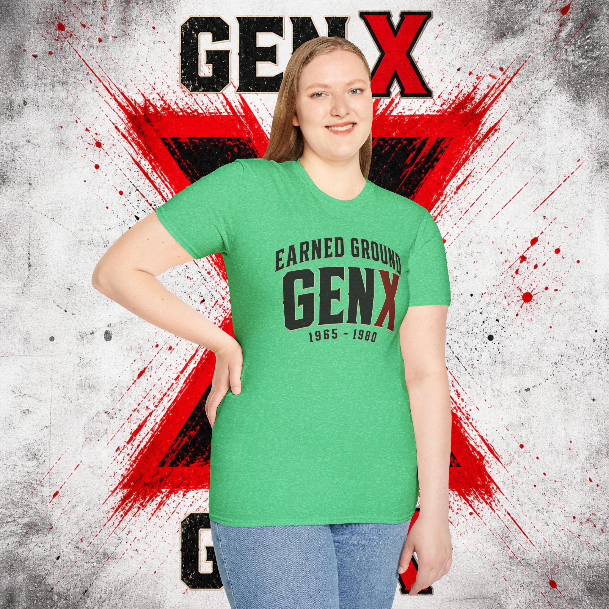 Earned Ground GEN X T-Shirt — 1965–1980 Retro Pride Tee