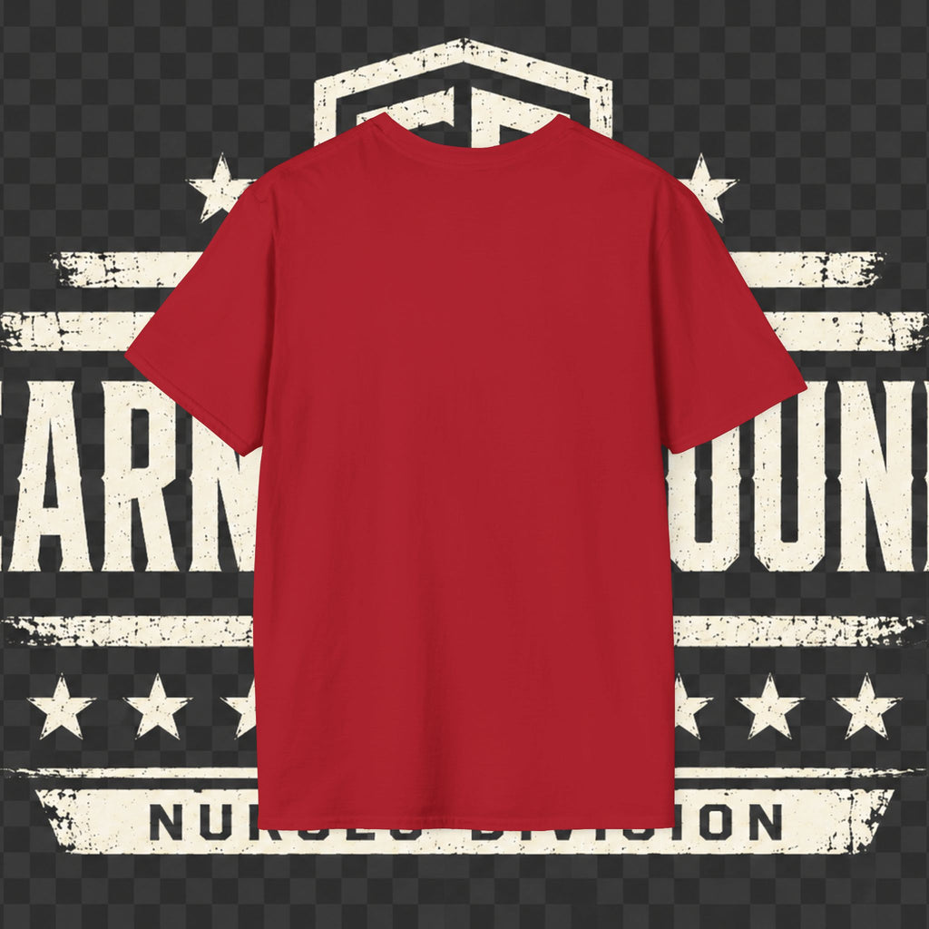 Earned Ground Nurses Division T-Shirt — Nurse Appreciation Medical Heartbeat Tee