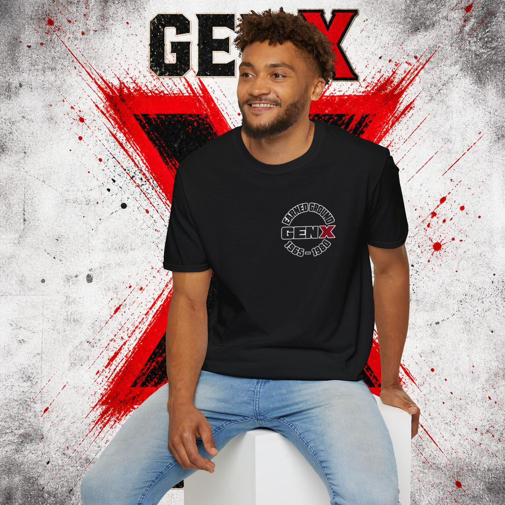EARNED GROUD Gen X 1965–1980 Retro Logo T-Shirt