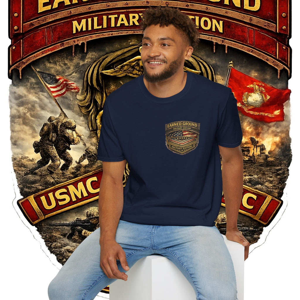 Earned Ground Military Edition USMC — USMC Military Tribute Pocket Tee