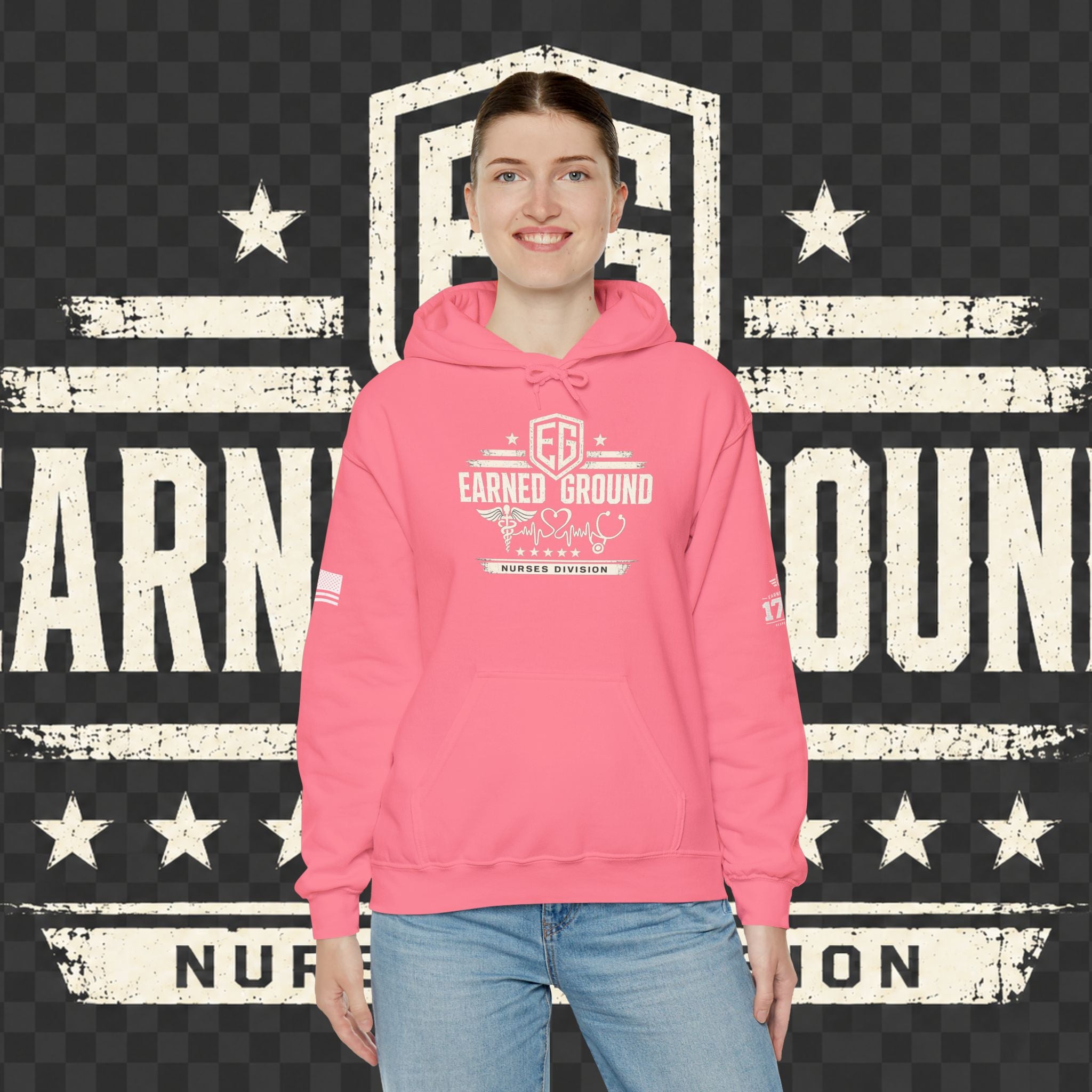 Earned Ground Nurses Division Hoodie — Nurse Tribute Pullover
