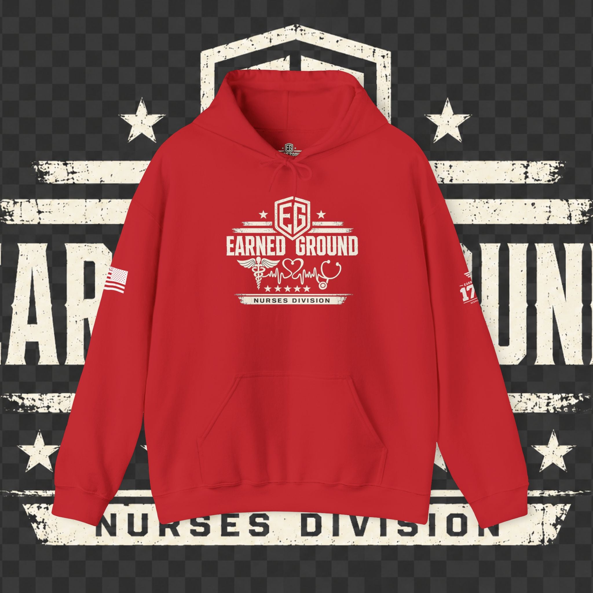 Earned Ground Nurses Division Hoodie — Nurse Tribute Pullover