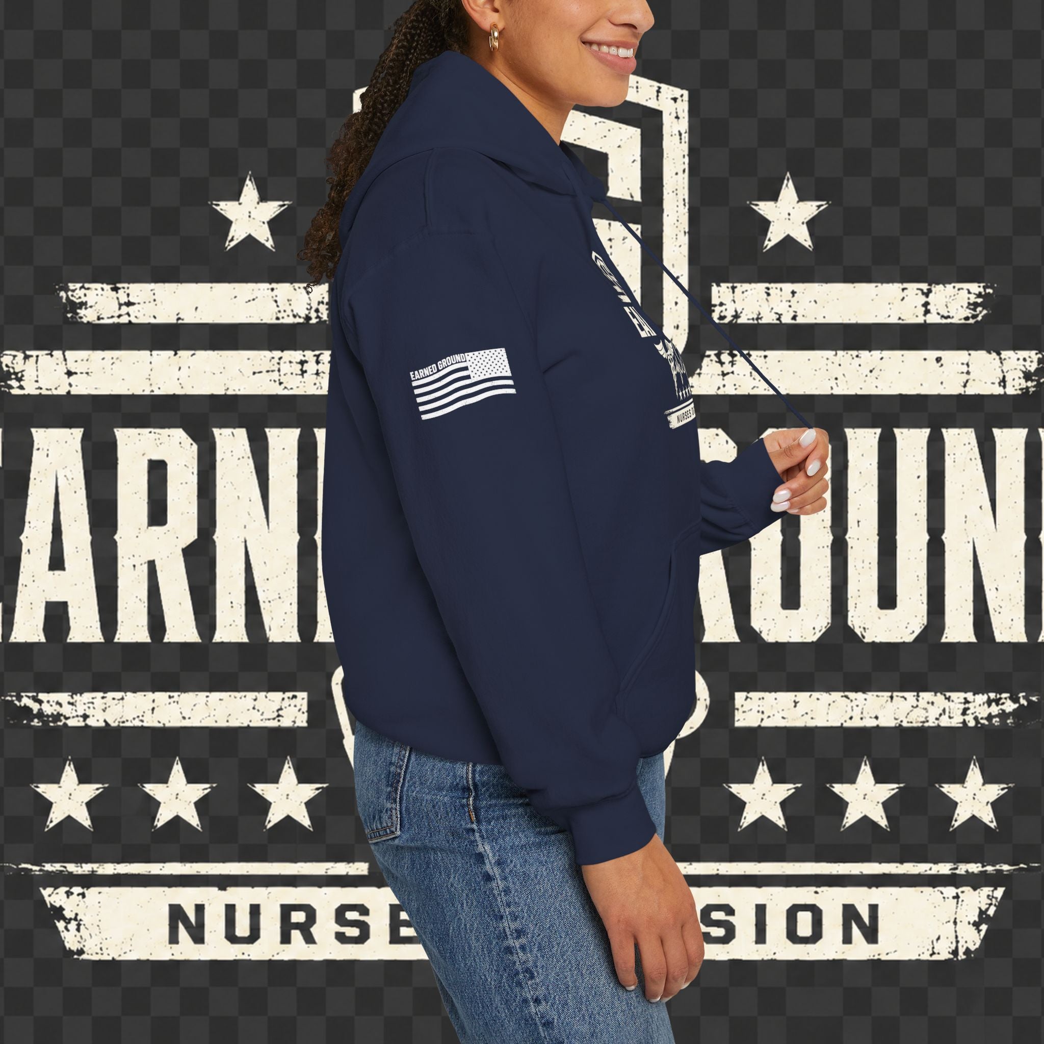 Earned Ground Nurses Division Hoodie — Nurse Tribute Pullover