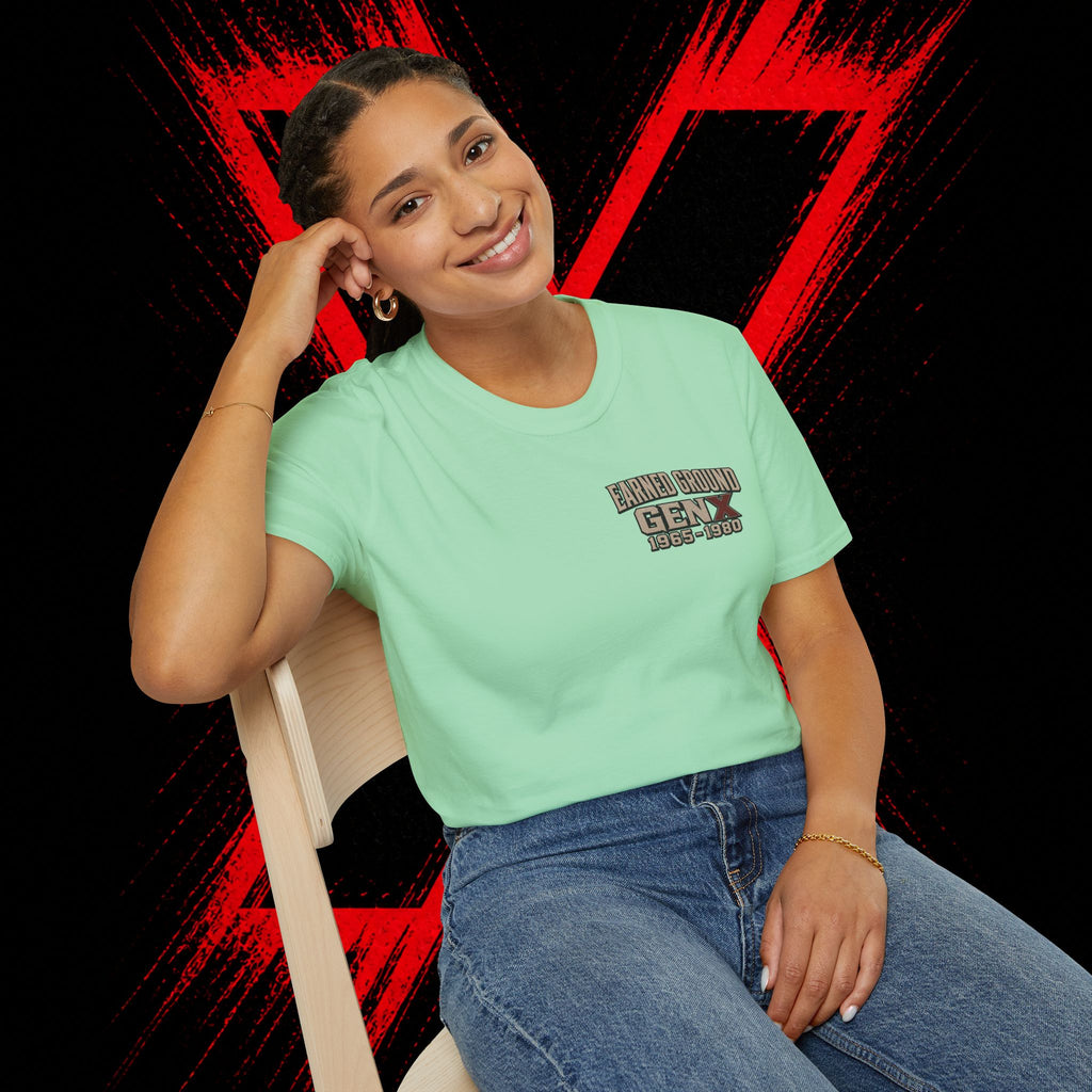 Earned Ground Gen X 1965–1980 Retro Vintage Tee— Gen X 1965–1980 Retro Vintage Tee