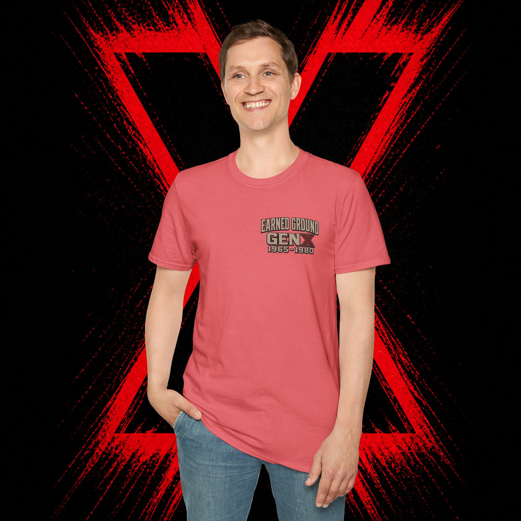 Earned Ground Gen X 1965–1980 Retro Vintage Tee— Gen X 1965–1980 Retro Vintage Tee