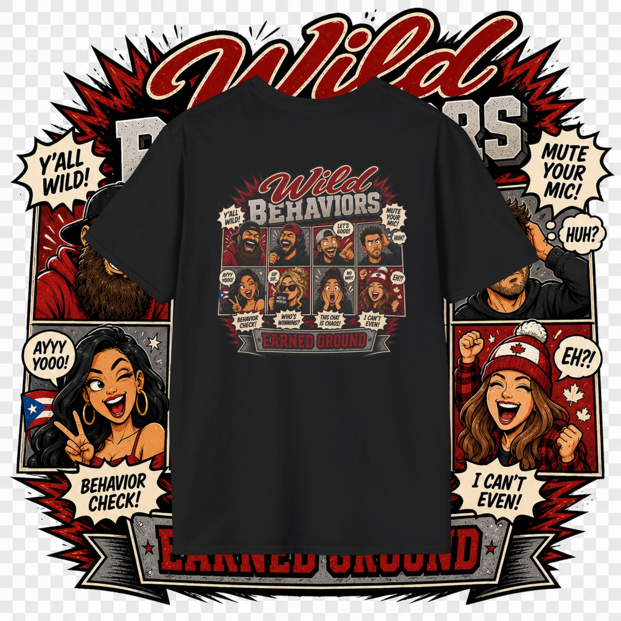 Earned Ground-- "Wild Behaviors" Tee