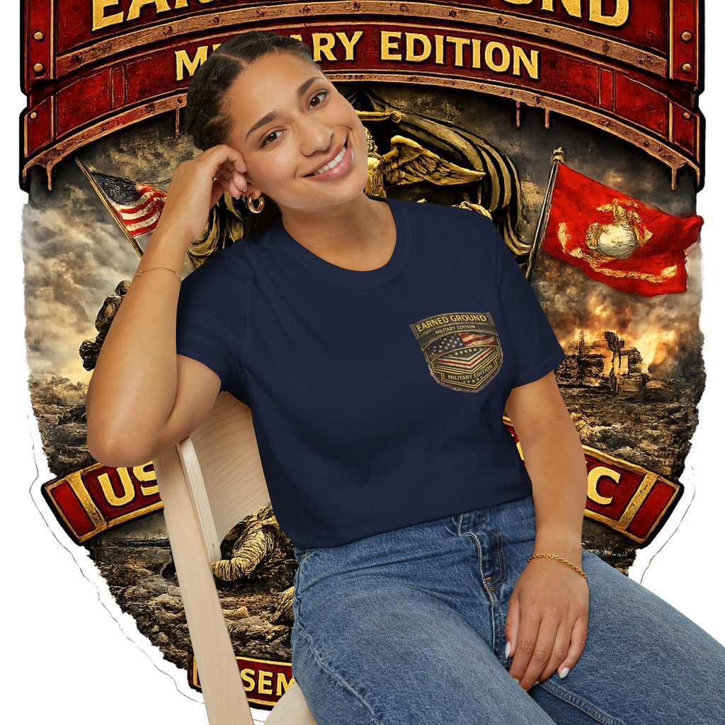 Earned Ground Military Edition USMC — USMC Military Tribute Pocket Tee