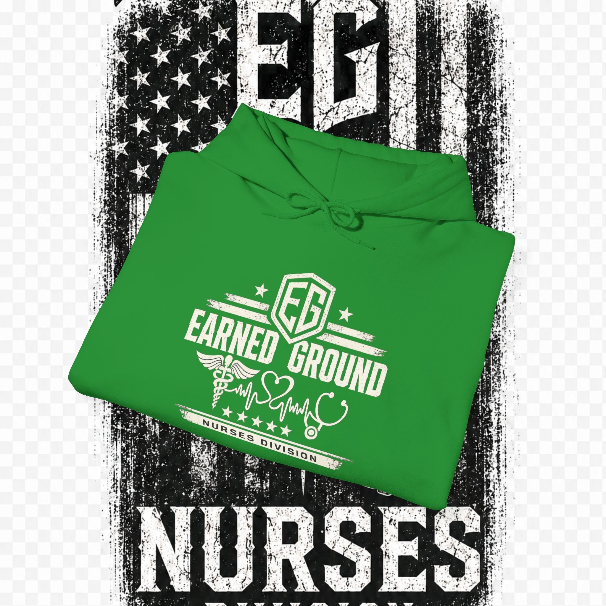 Earned Ground Nurses Division Hoodie — Nurse Tribute Pullover