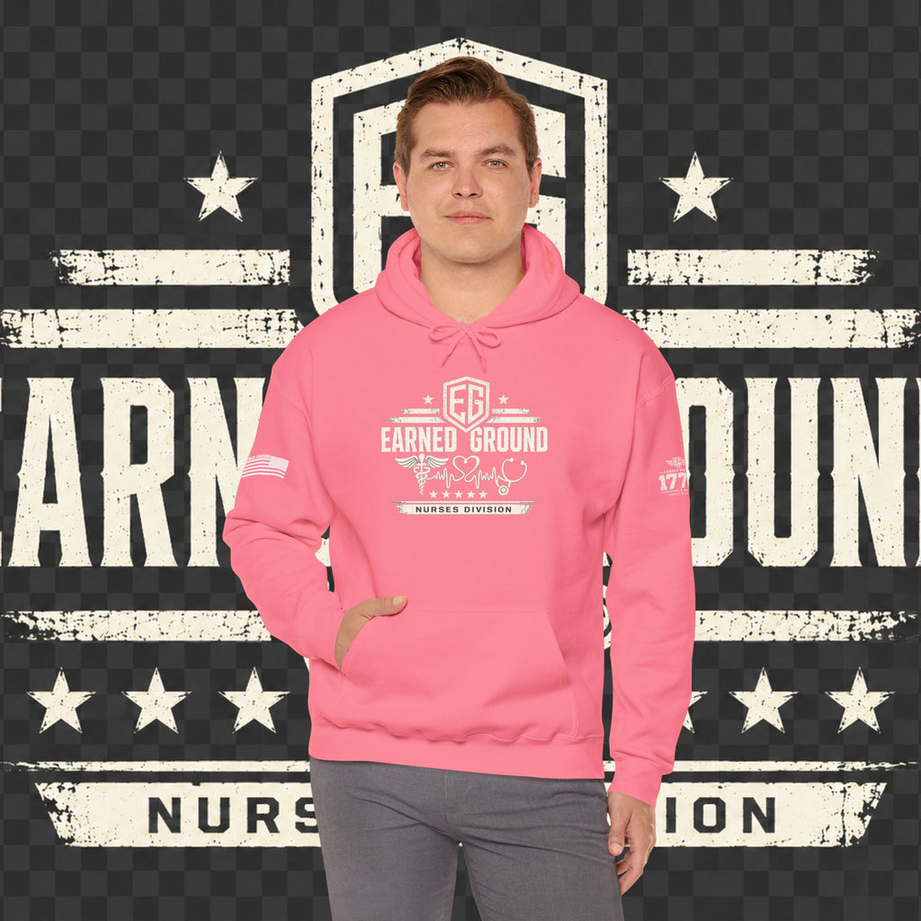 Earned Ground Nurses Division Hoodie — Nurse Tribute Pullover