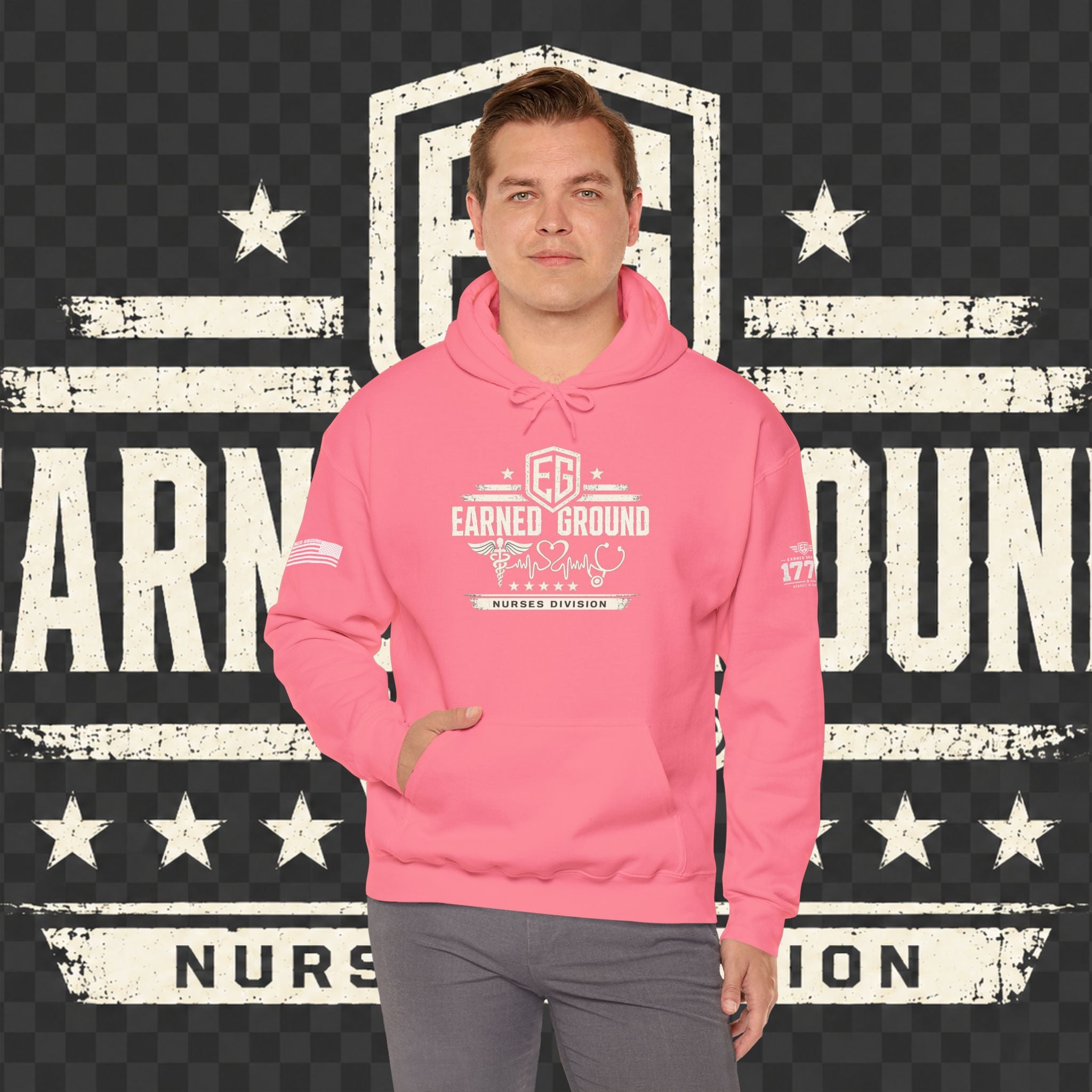 Earned Ground Nurses Division Hoodie — Nurse Tribute Pullover