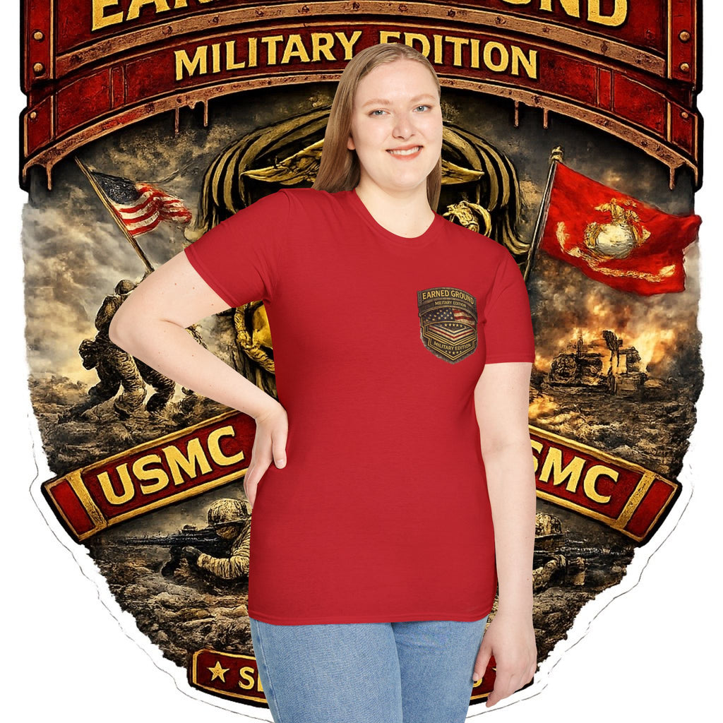 Earned Ground Military Edition USMC — USMC Military Tribute Pocket Tee