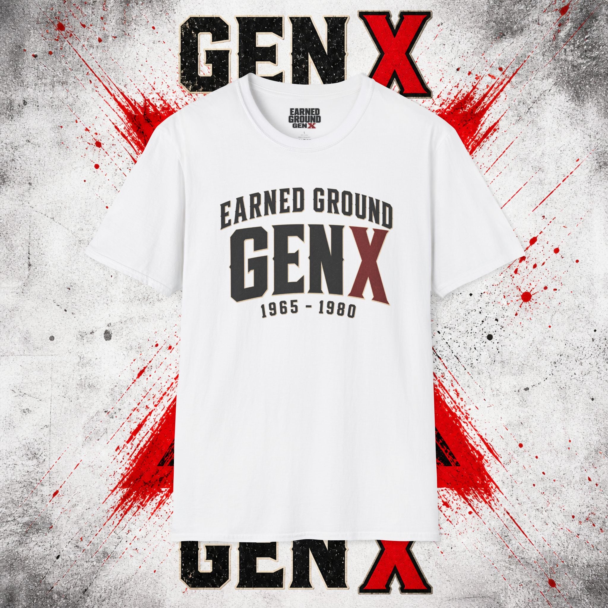 Earned Ground GEN X T-Shirt — 1965–1980 Retro Pride Tee
