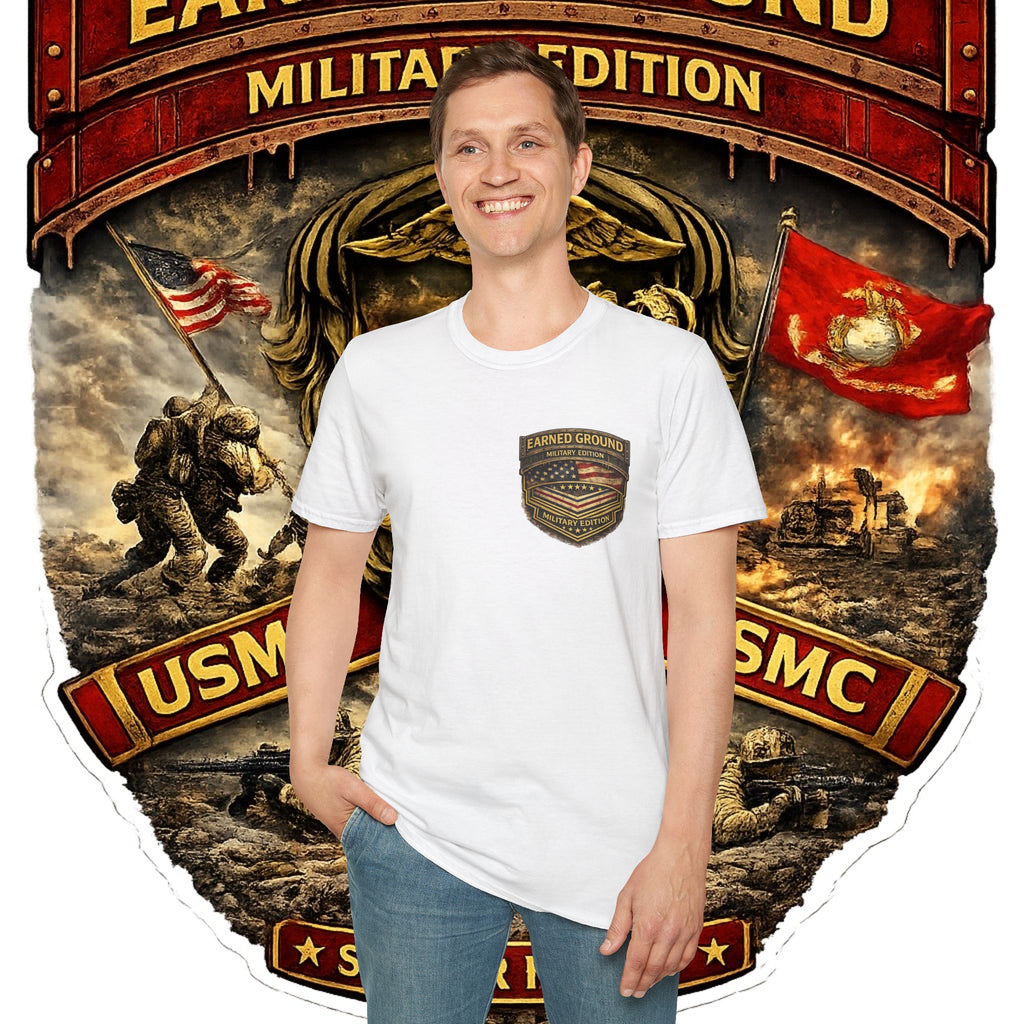 Earned Ground Military Edition USMC — USMC Military Tribute Pocket Tee