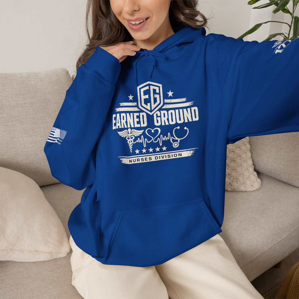 Earned Ground Nurses Division Hoodie — Nurse Tribute Pullover