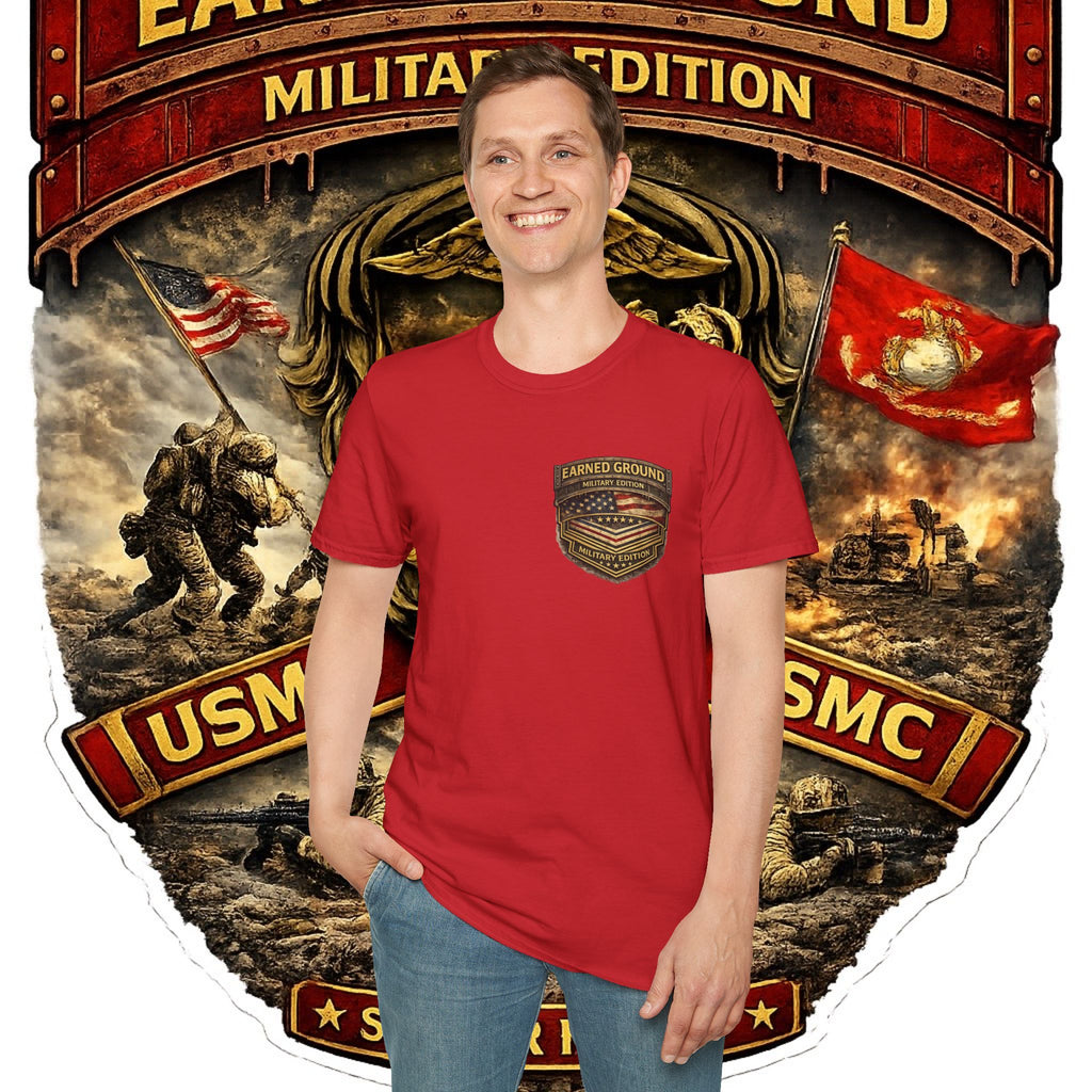 Earned Ground Military Edition USMC — USMC Military Tribute Pocket Tee