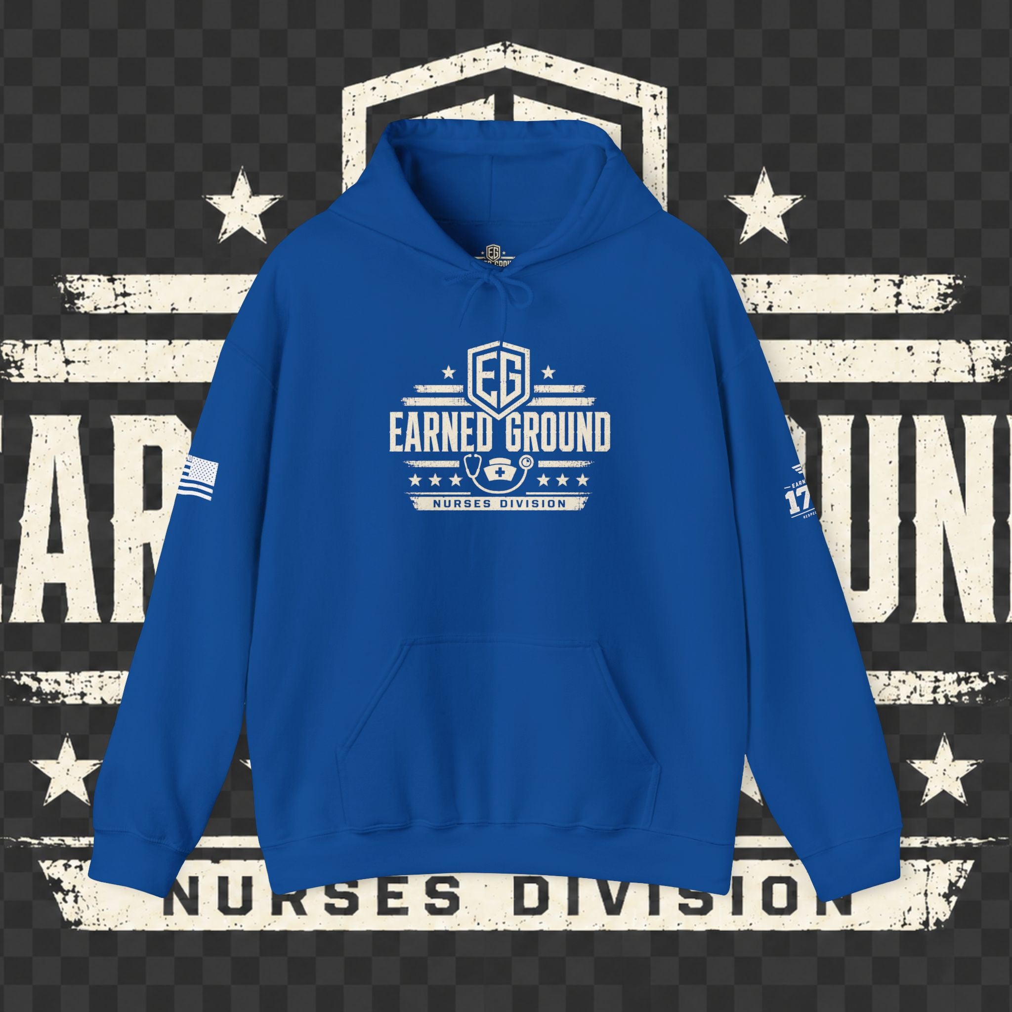 Earned Ground Nurses Division Hoodie — Nurse Tribute Pullover