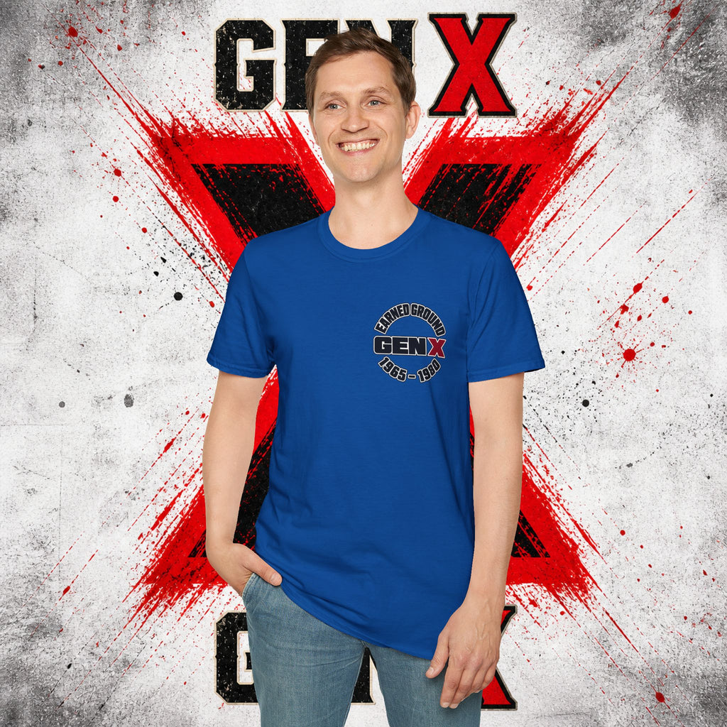 EARNED GROUD Gen X 1965–1980 Retro Logo T-Shirt
