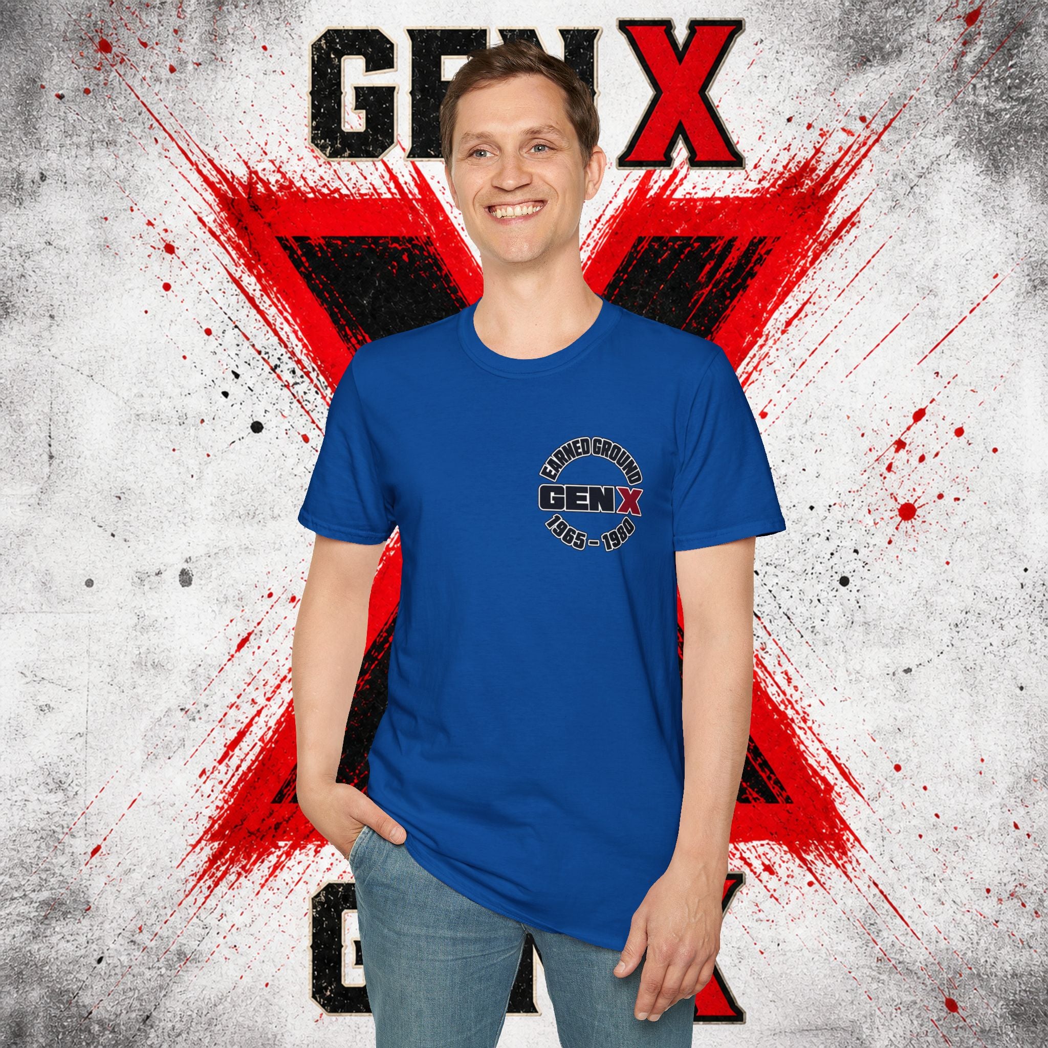 EARNED GROUD Gen X 1965–1980 Retro Logo T-Shirt