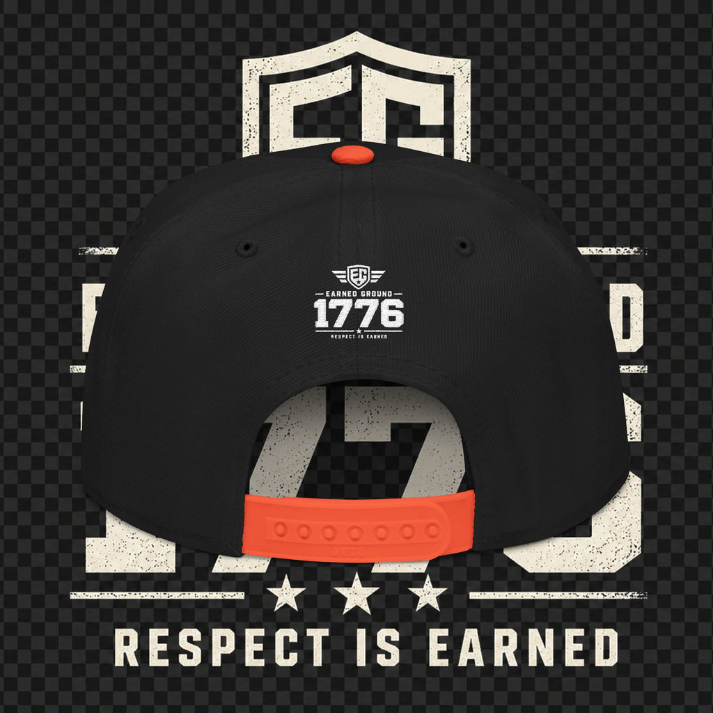 Earned Ground Embroidered Snapback Hat – Respect Is Earned Logo
