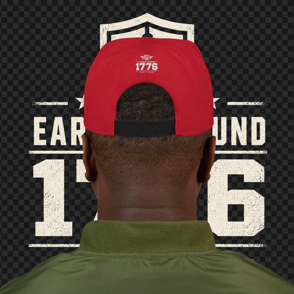 Earned Ground Embroidered Snapback Hat – Respect Is Earned Logo