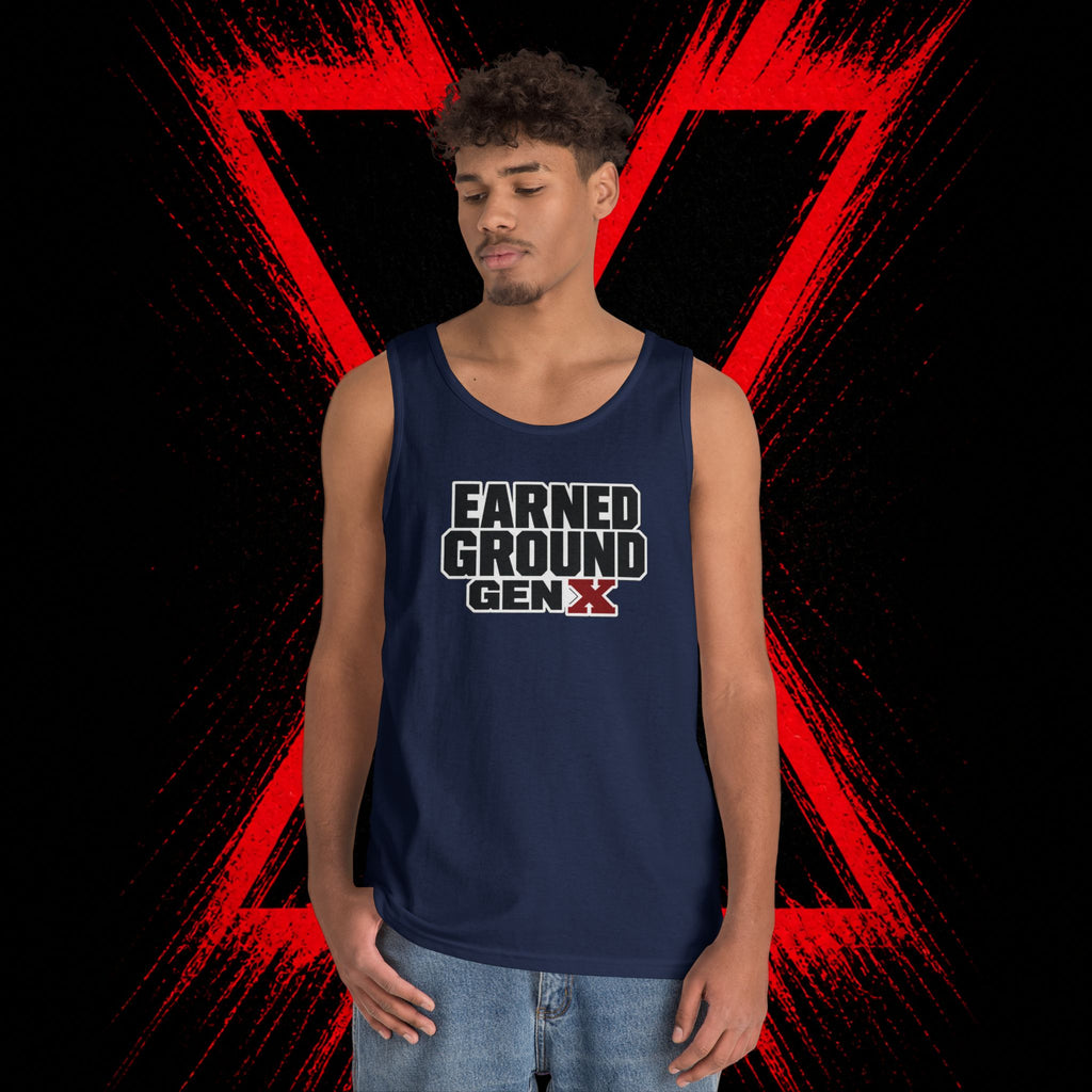 Earned Ground Gen X Tank Top - Vintage Retro Graphic