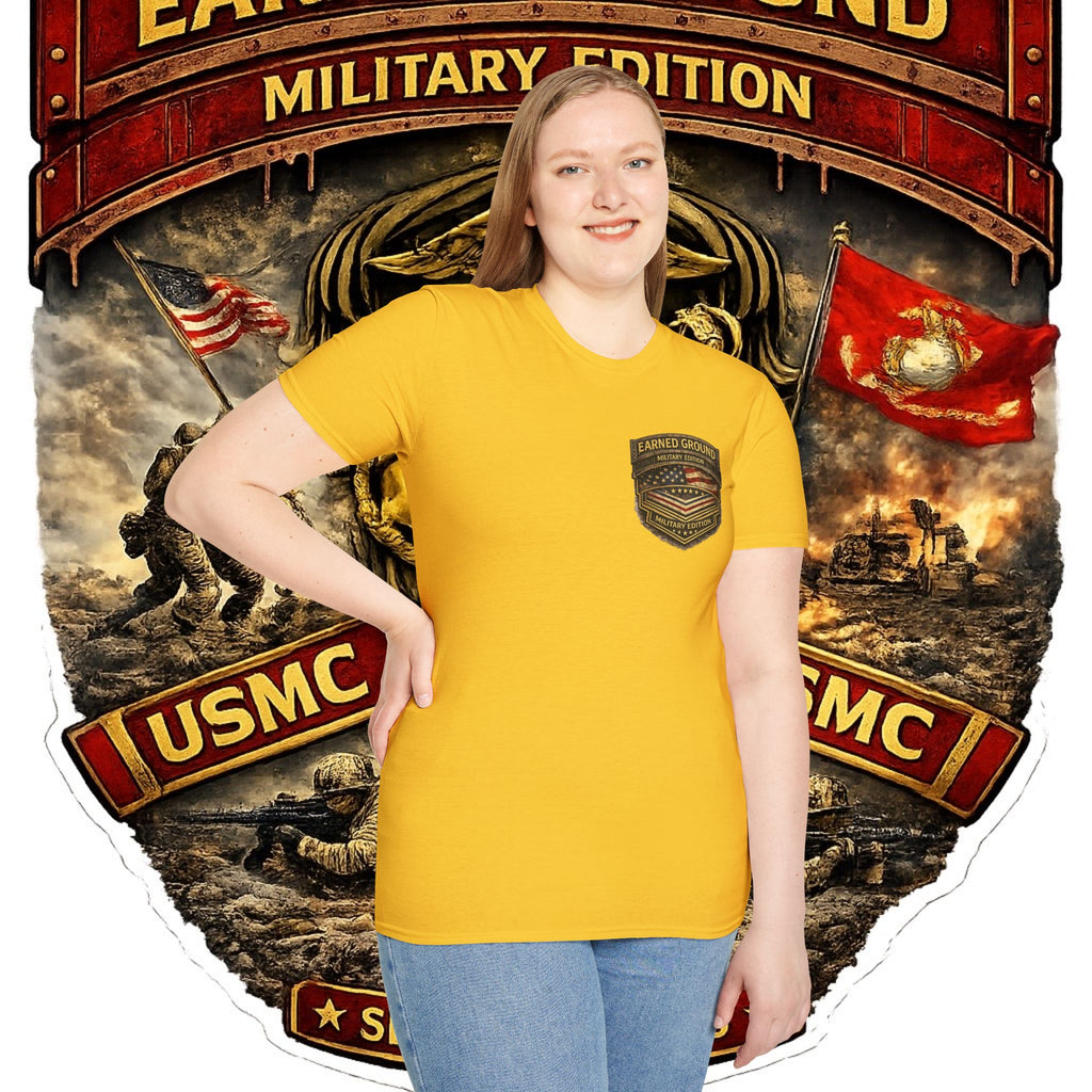 Earned Ground Military Edition USMC — USMC Military Tribute Pocket Tee