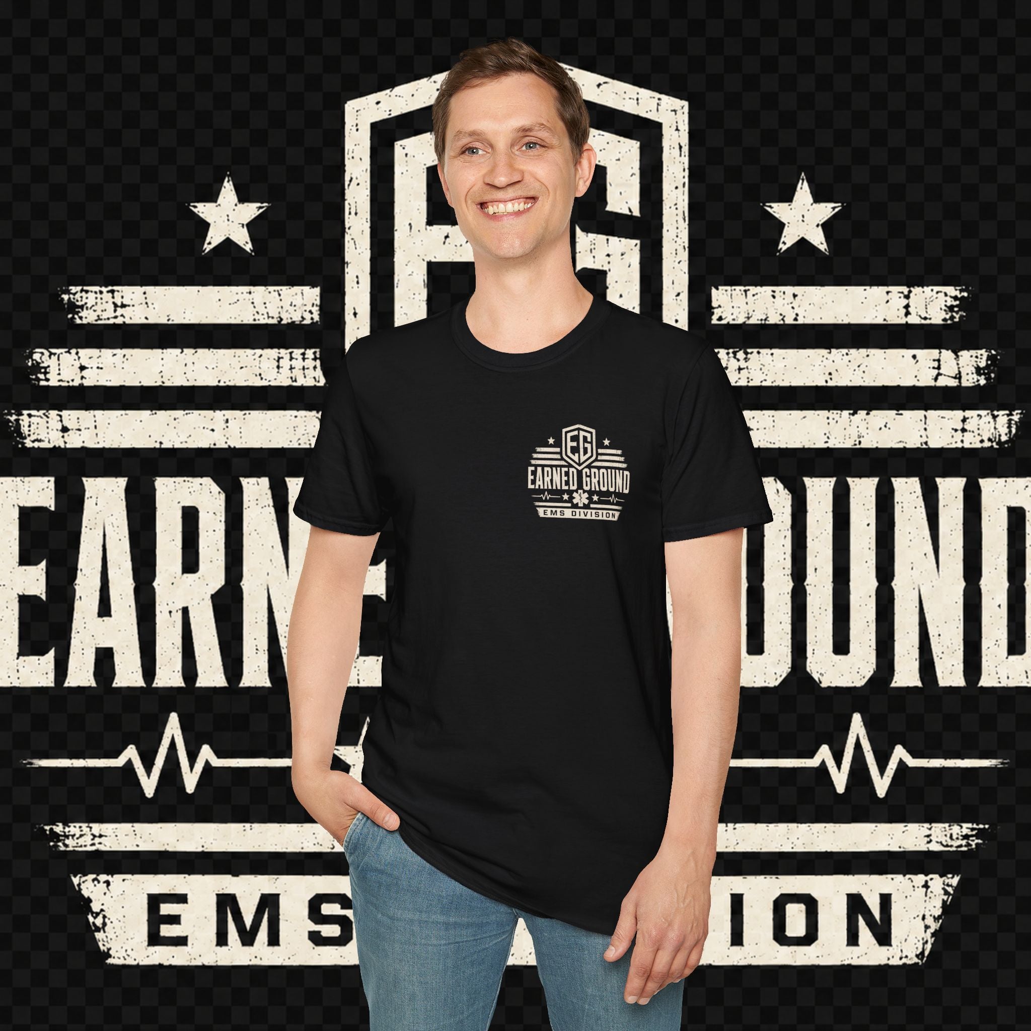 EARNED GROUND EMS DIVISON Heritage T-Shirt -