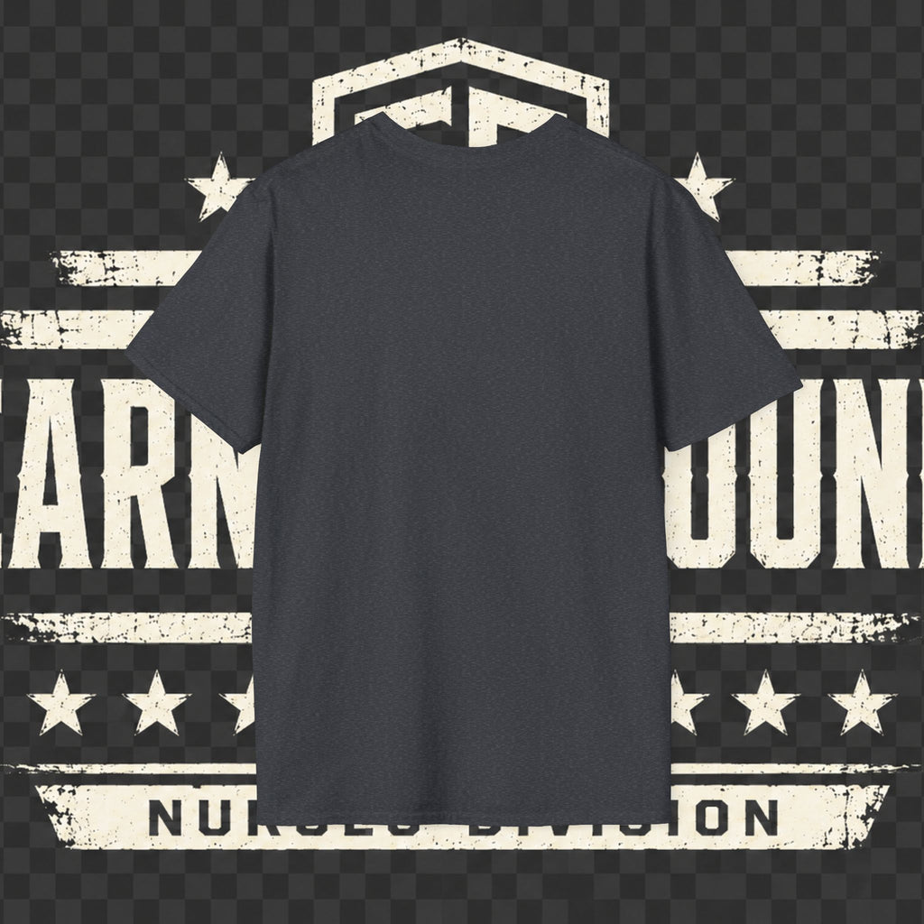 Earned Ground Nurses Division T-Shirt — Nurse Appreciation Medical Heartbeat Tee