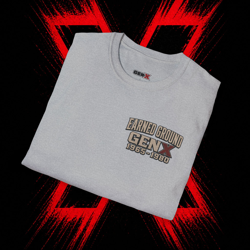 Earned Ground Gen X 1965–1980 Retro Vintage Tee— Gen X 1965–1980 Retro Vintage Tee