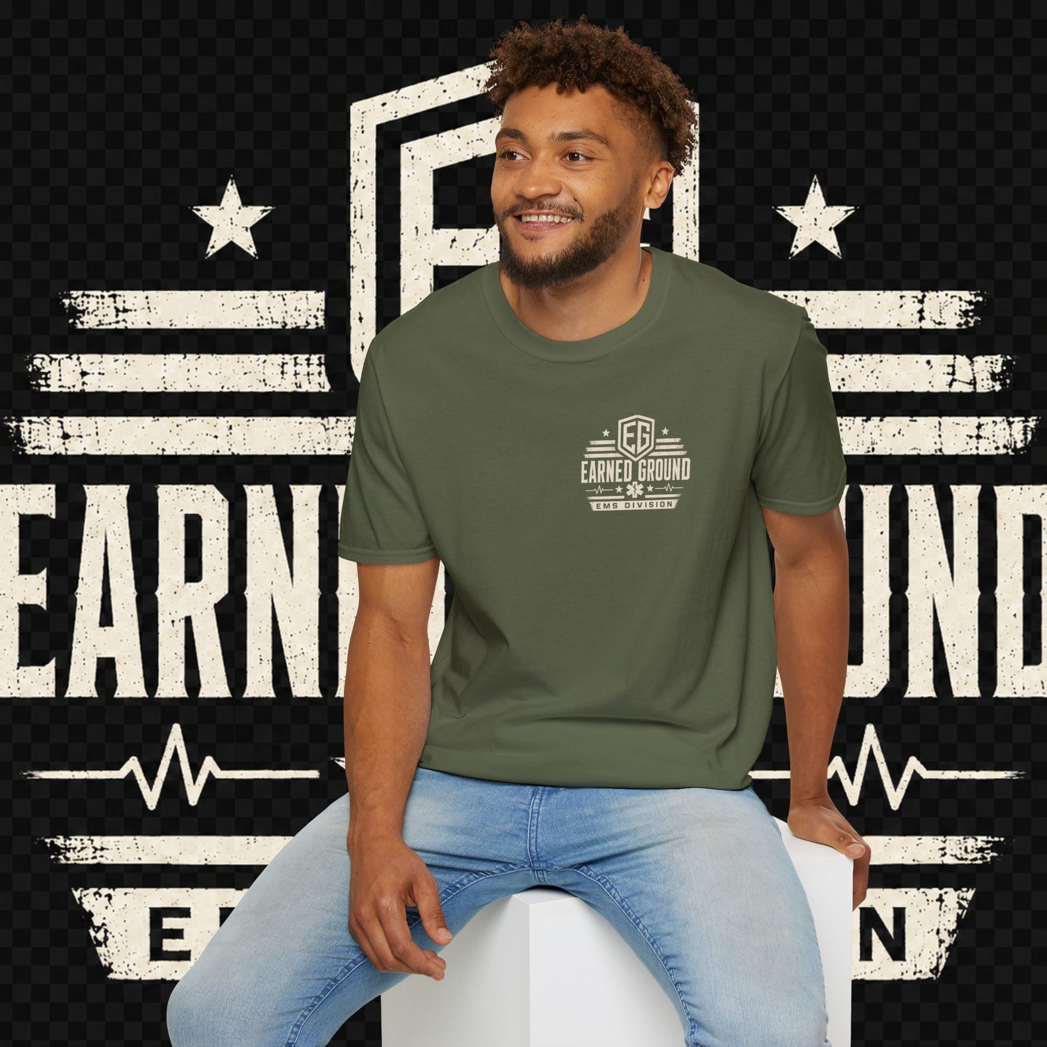 EARNED GROUND EMS DIVISON Heritage T-Shirt -