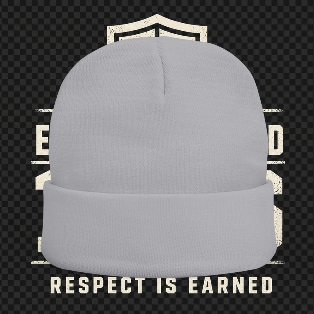 EARNED GROUND 1776 "Respect Is Earned" Embroidered Knit Beanie