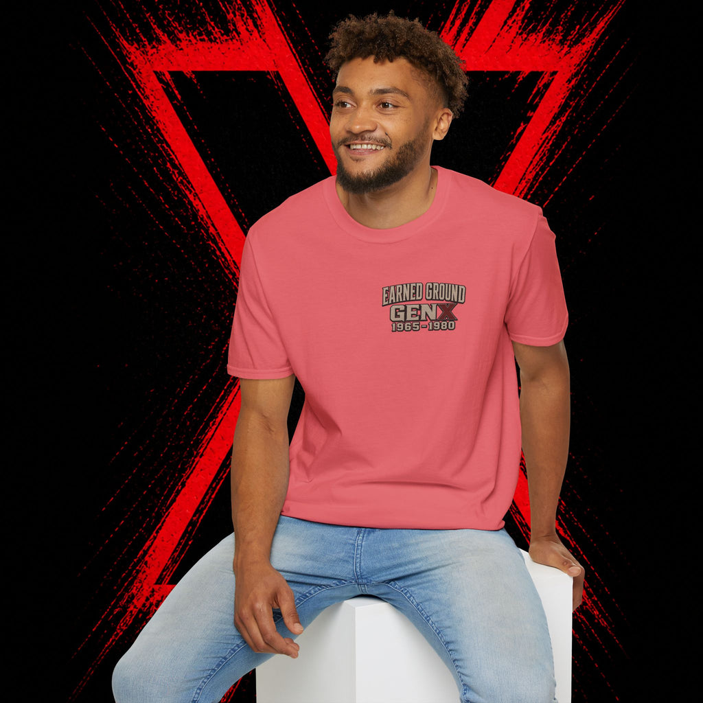 Earned Ground Gen X 1965–1980 Retro Vintage Tee— Gen X 1965–1980 Retro Vintage Tee