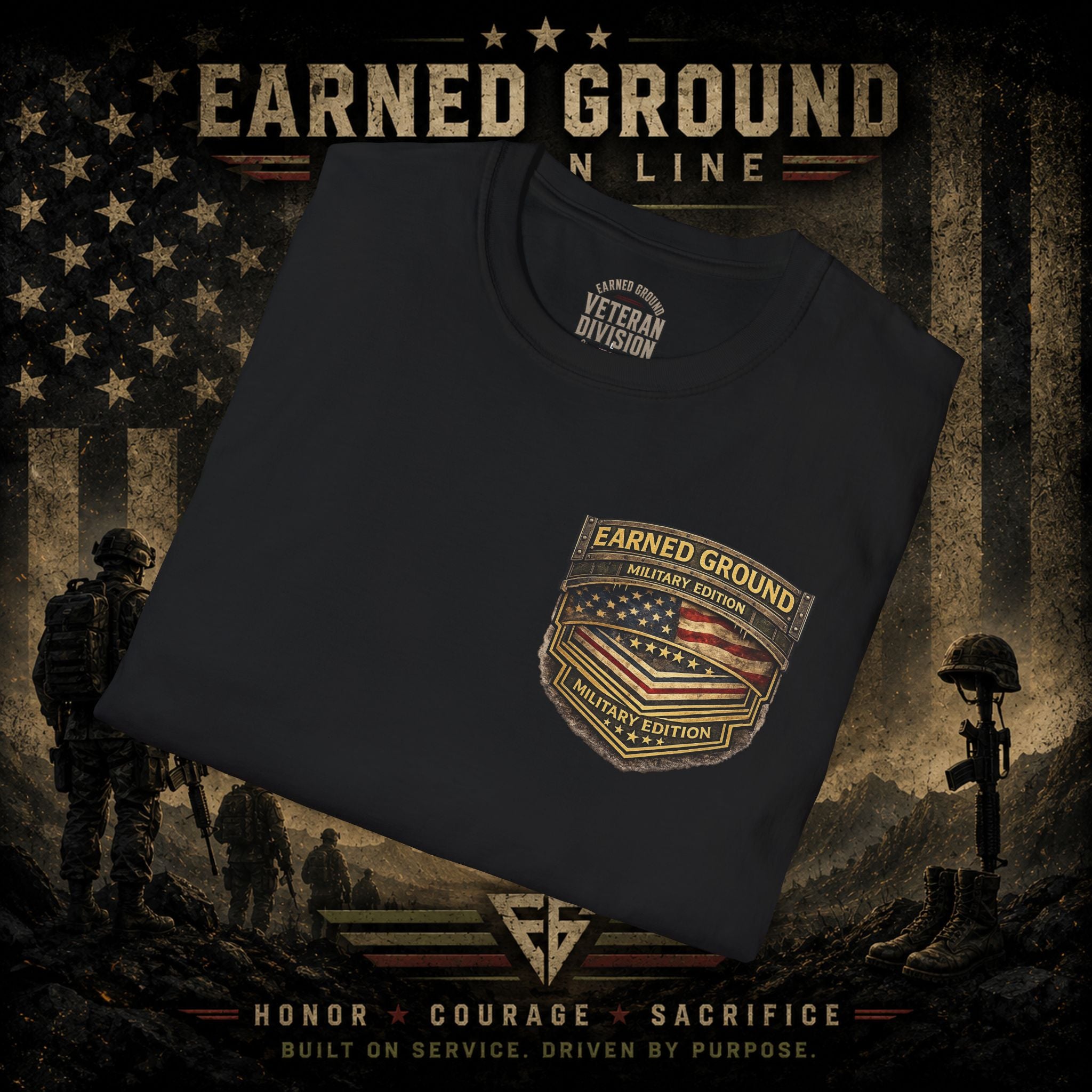 Earned Ground Military Divison — Honor Courage Sacrifice