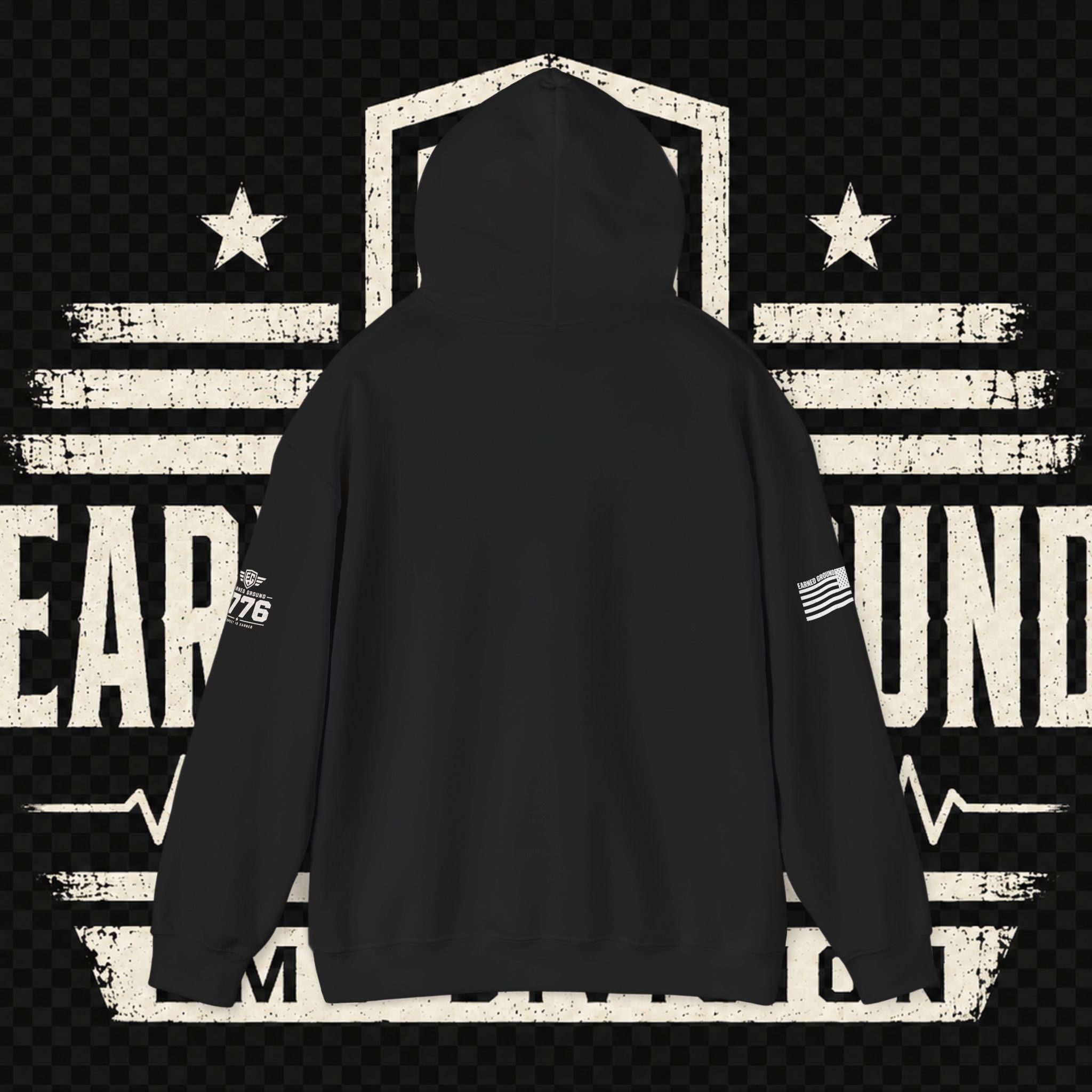 Earned Ground EMS Division Hoodie — Paramedic / EMT Tribute Pullover