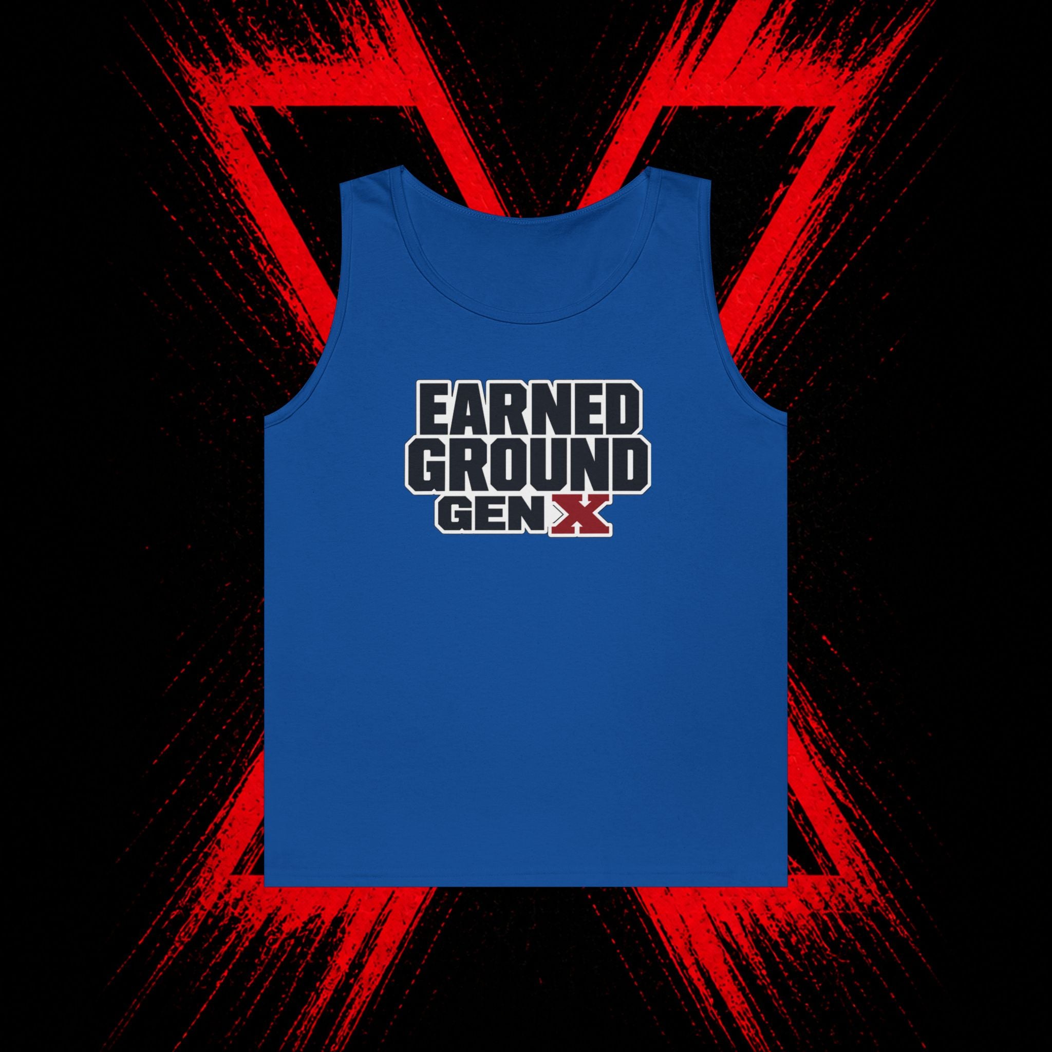 Earned Ground Gen X Tank Top - Vintage Retro Graphic