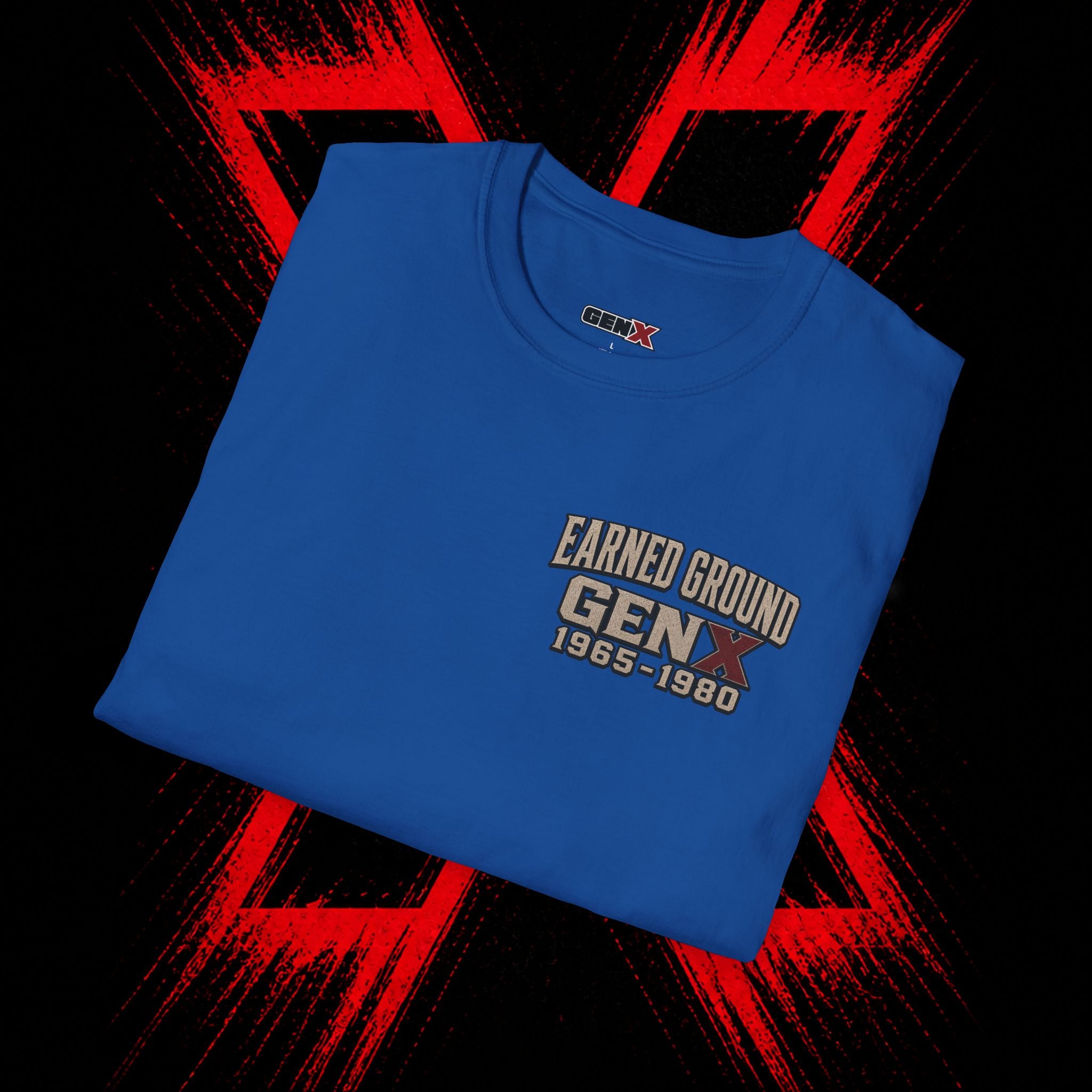 Earned Ground Gen X 1965–1980 Retro Vintage Tee— Gen X 1965–1980 Retro Vintage Tee