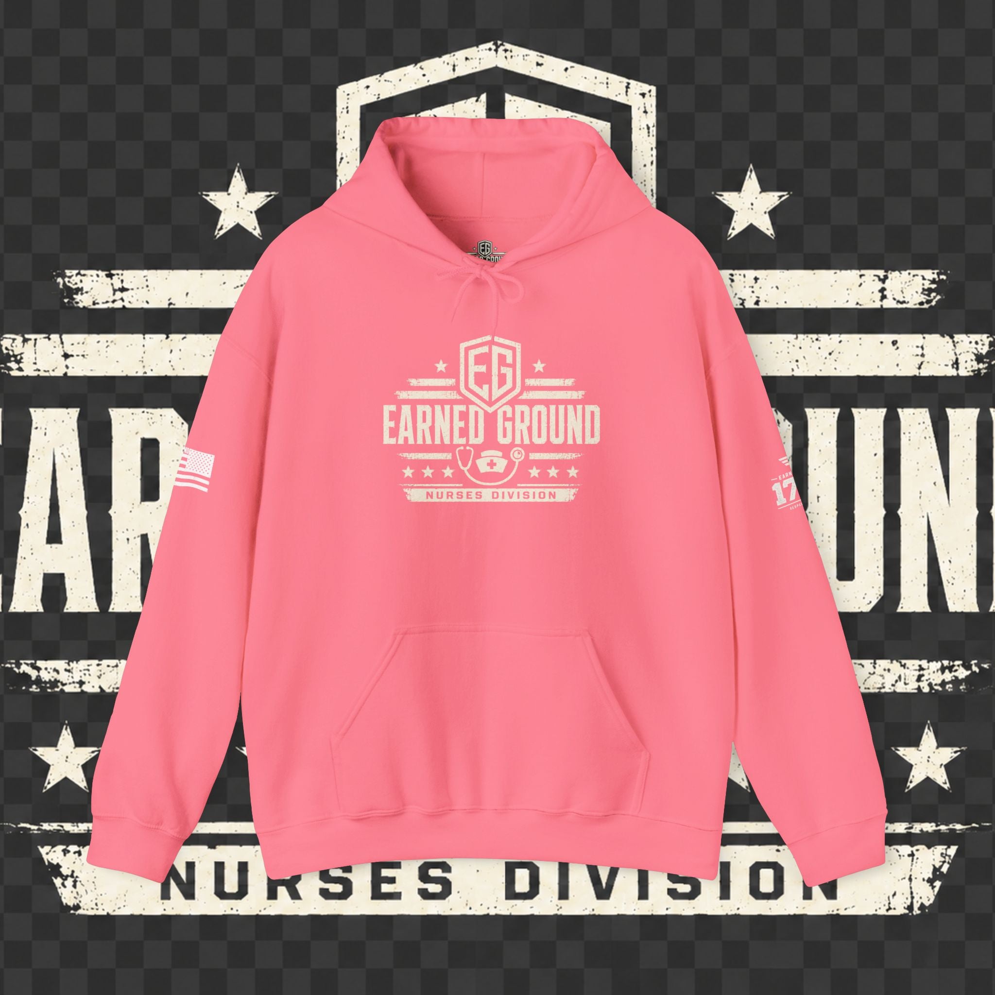 Earned Ground Nurses Division Hoodie — Nurse Tribute Pullover