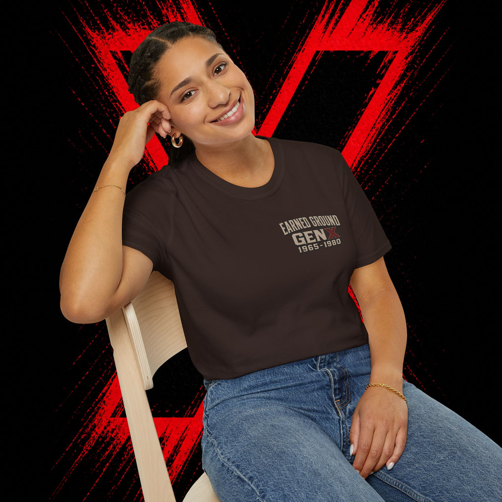 Earned Ground Gen X 1965–1980 Retro Vintage Tee— Gen X 1965–1980 Retro Vintage Tee