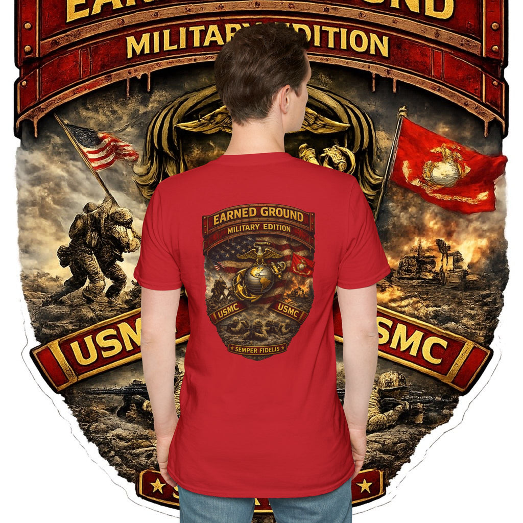 Earned Ground Military Edition USMC — USMC Military Tribute Pocket Tee