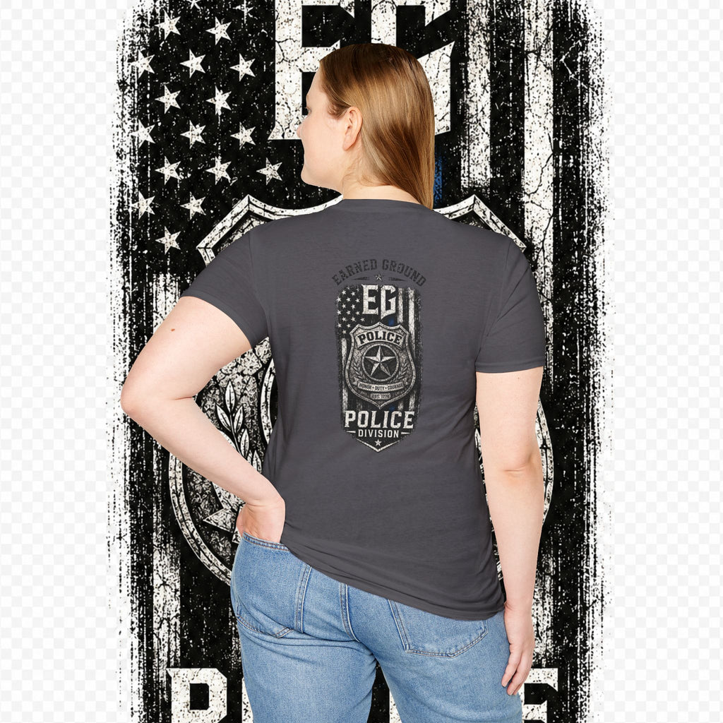 EARNED GROUND POLICE DIVISION--BACK THE BLUE