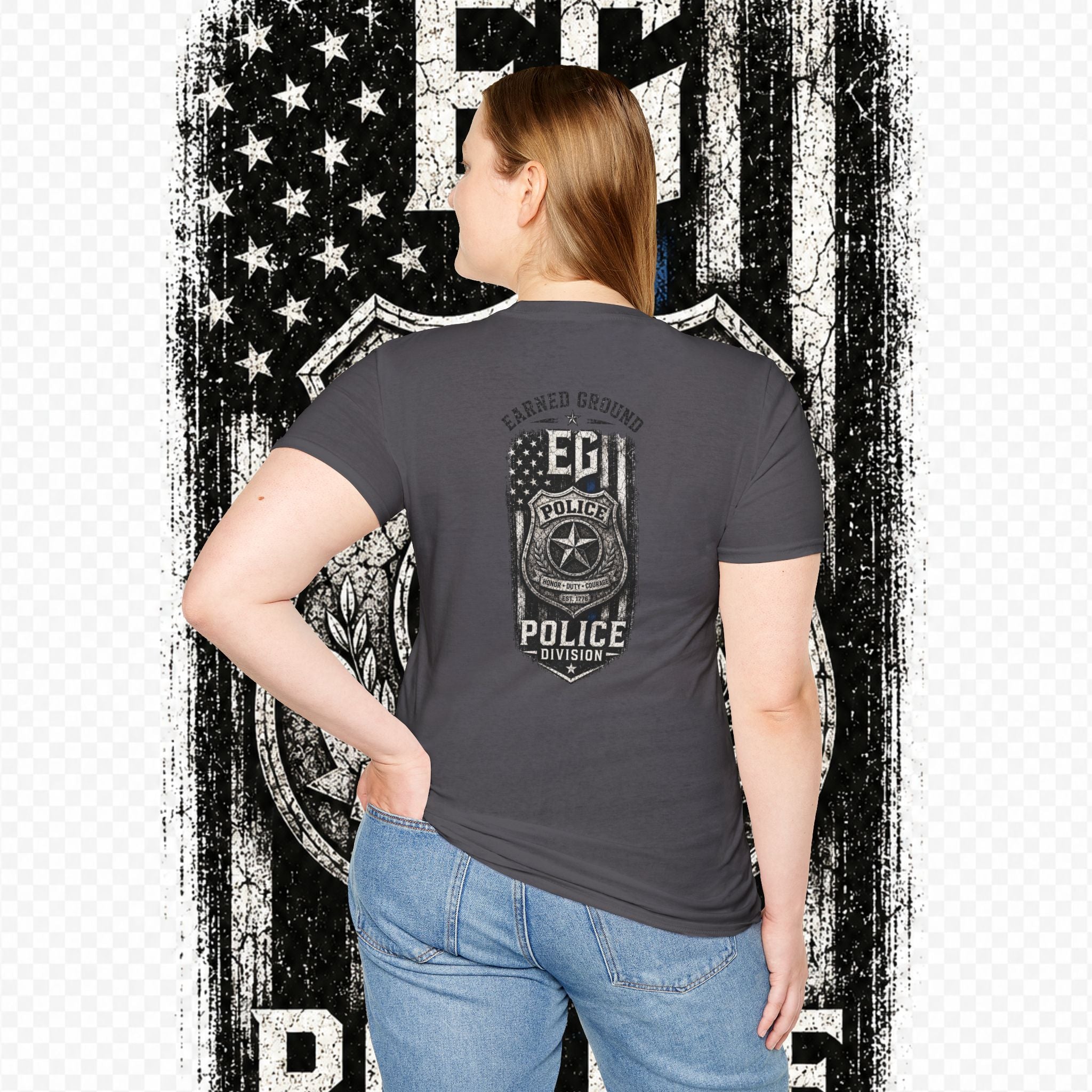 EARNED GROUND POLICE DIVISION--BACK THE BLUE