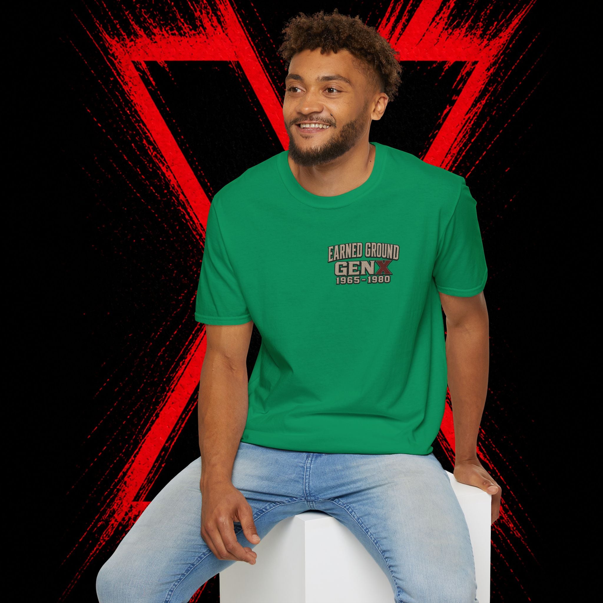 Earned Ground Gen X 1965–1980 Retro Vintage Tee— Gen X 1965–1980 Retro Vintage Tee