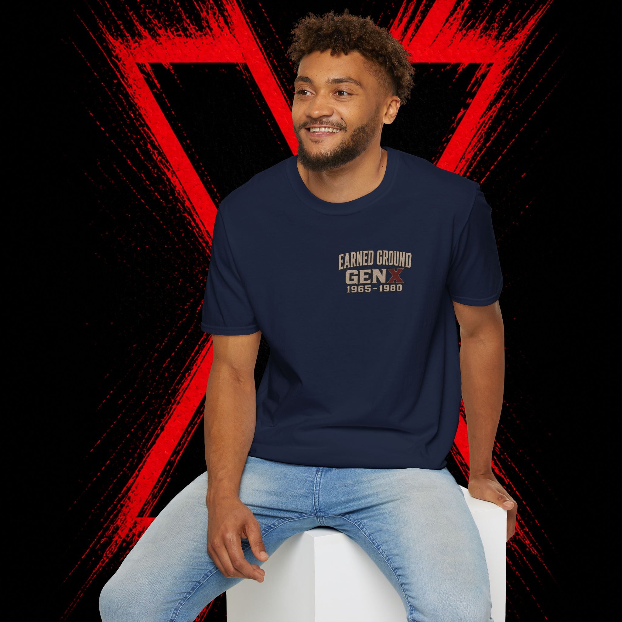 Earned Ground Gen X 1965–1980 Retro Vintage Tee— Gen X 1965–1980 Retro Vintage Tee