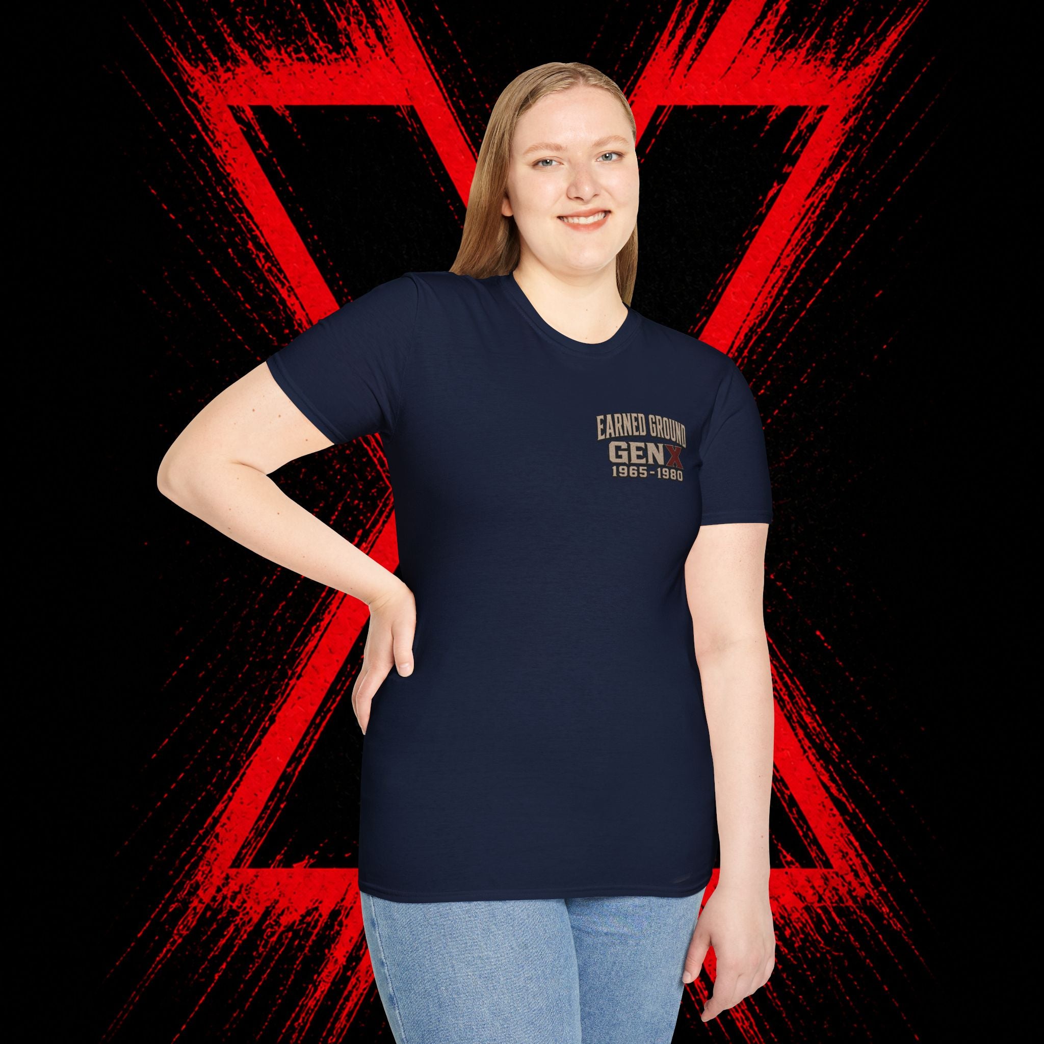 Earned Ground Gen X 1965–1980 Retro Vintage Tee— Gen X 1965–1980 Retro Vintage Tee