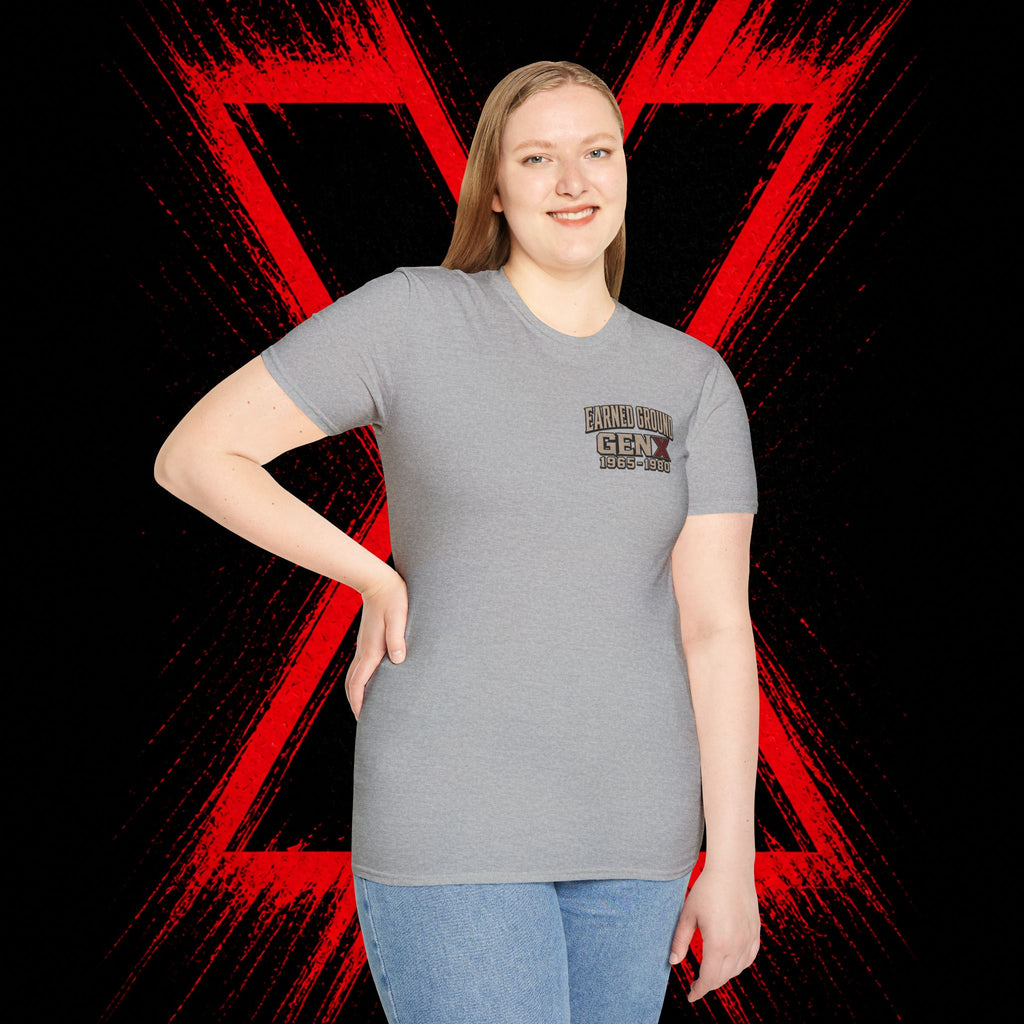 Earned Ground Gen X 1965–1980 Retro Vintage Tee— Gen X 1965–1980 Retro Vintage Tee