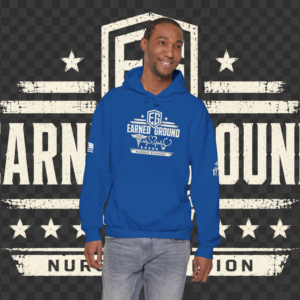 Earned Ground Nurses Division Hoodie — Nurse Tribute Pullover