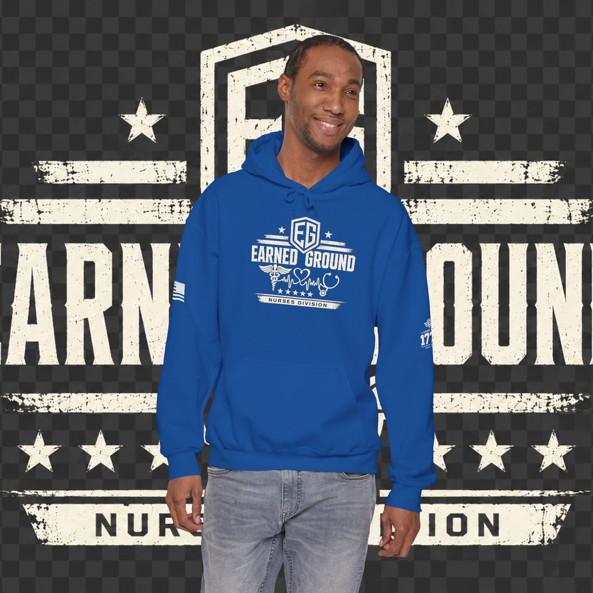Earned Ground Nurses Division Hoodie — Nurse Tribute Pullover