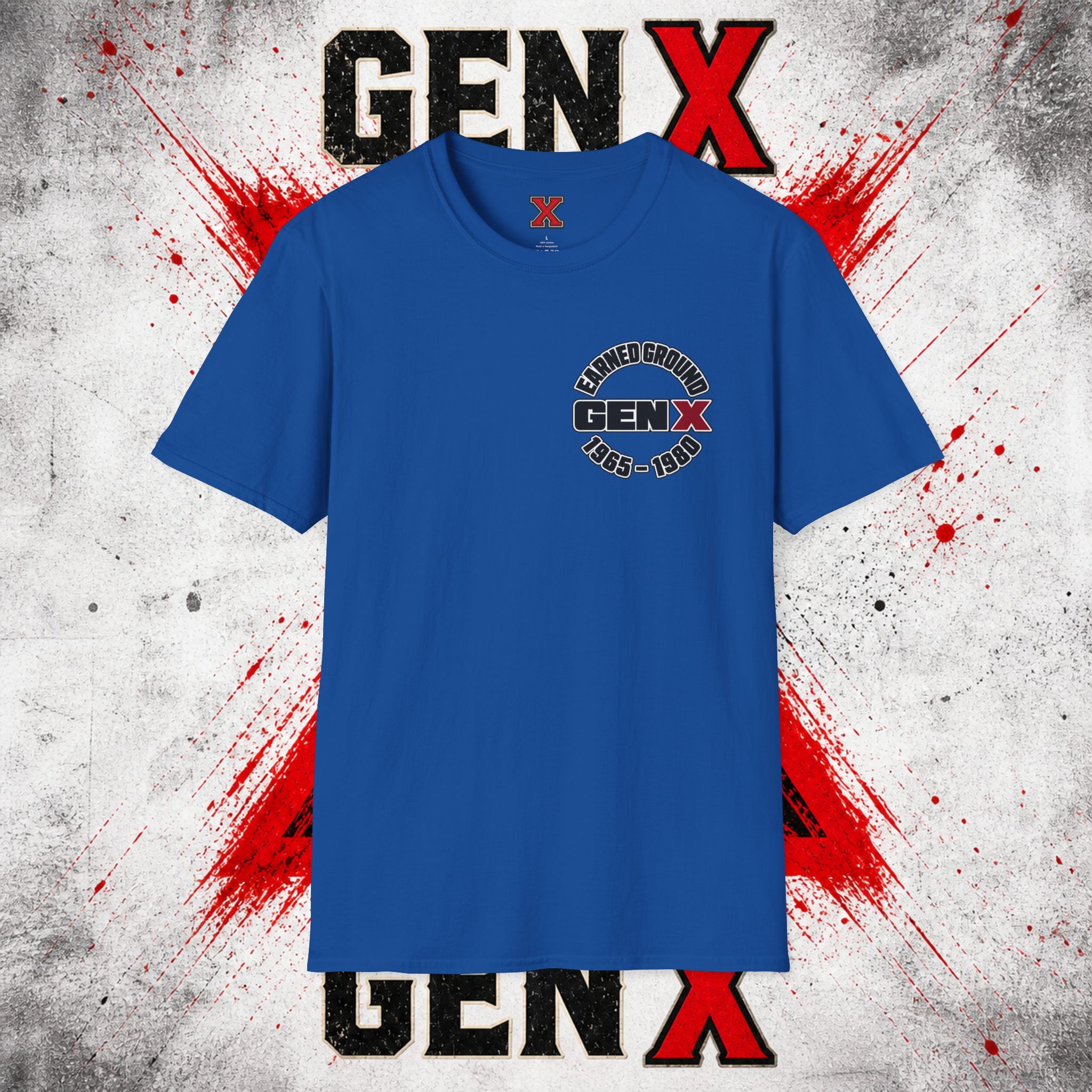 EARNED GROUD Gen X 1965–1980 Retro Logo T-Shirt