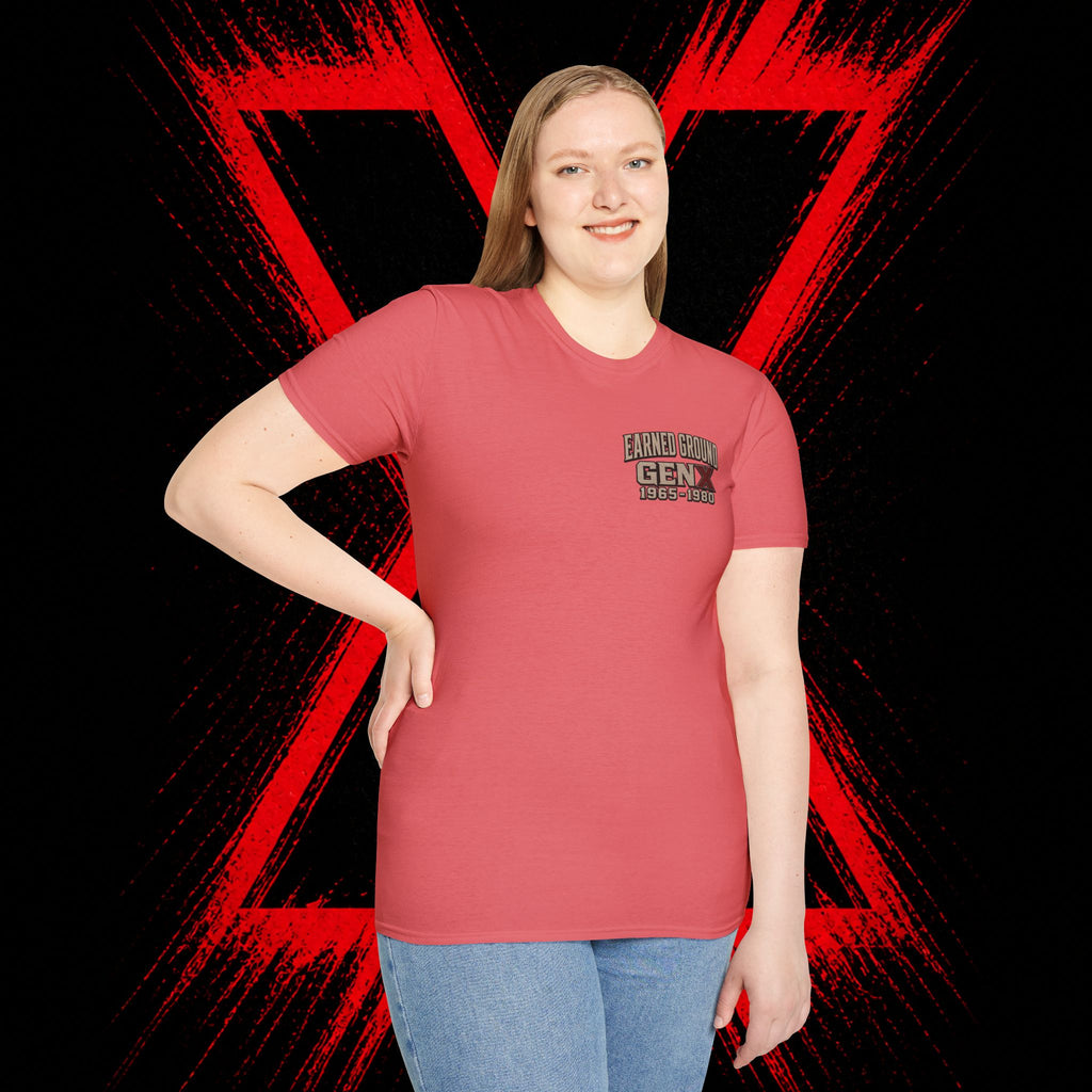 Earned Ground Gen X 1965–1980 Retro Vintage Tee— Gen X 1965–1980 Retro Vintage Tee